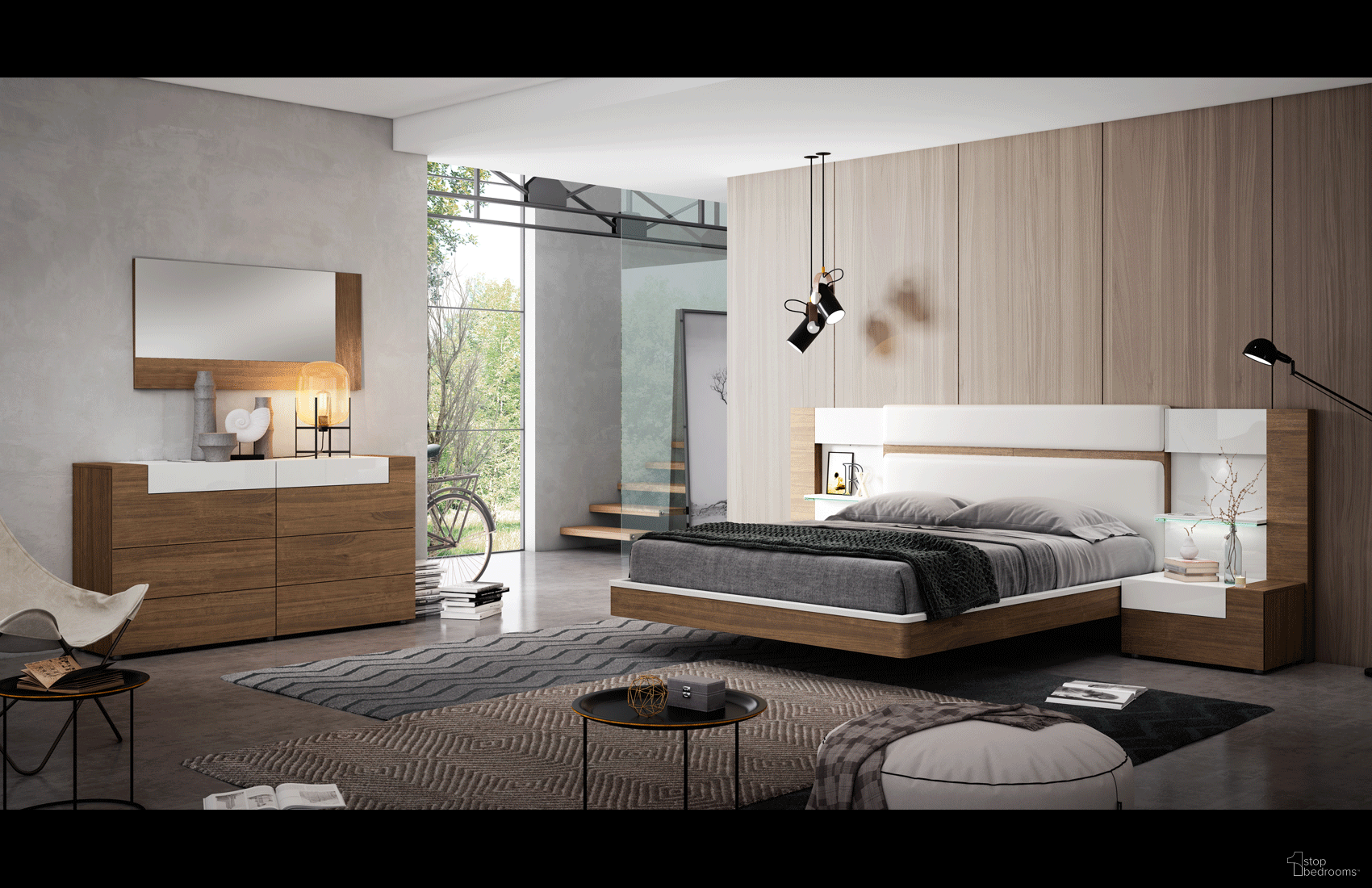 Mar Storage Wall Bedroom Set