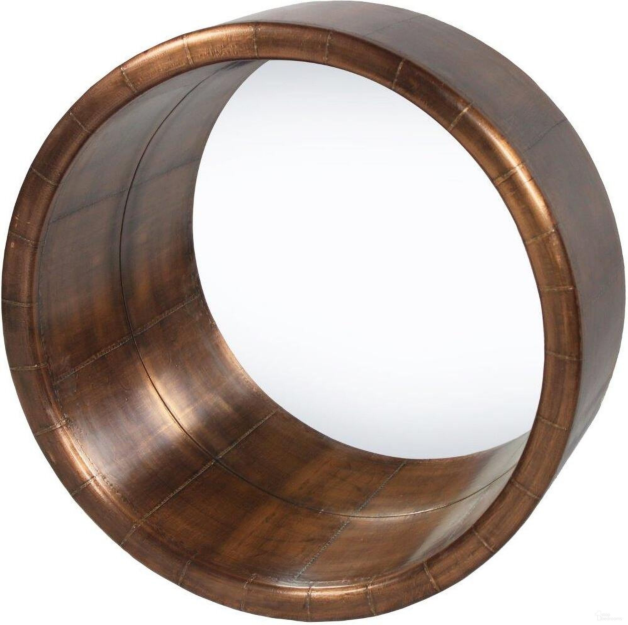 The appearance of Mar Vista Earheart Mirror In Copper designed by Moti in the rustic / southwestern interior design. This copper piece of furniture was selected by 1StopBedrooms from Mar Vista Collection to add a touch of cosiness and style into your home. Sku: 60017001. Material: Metal.