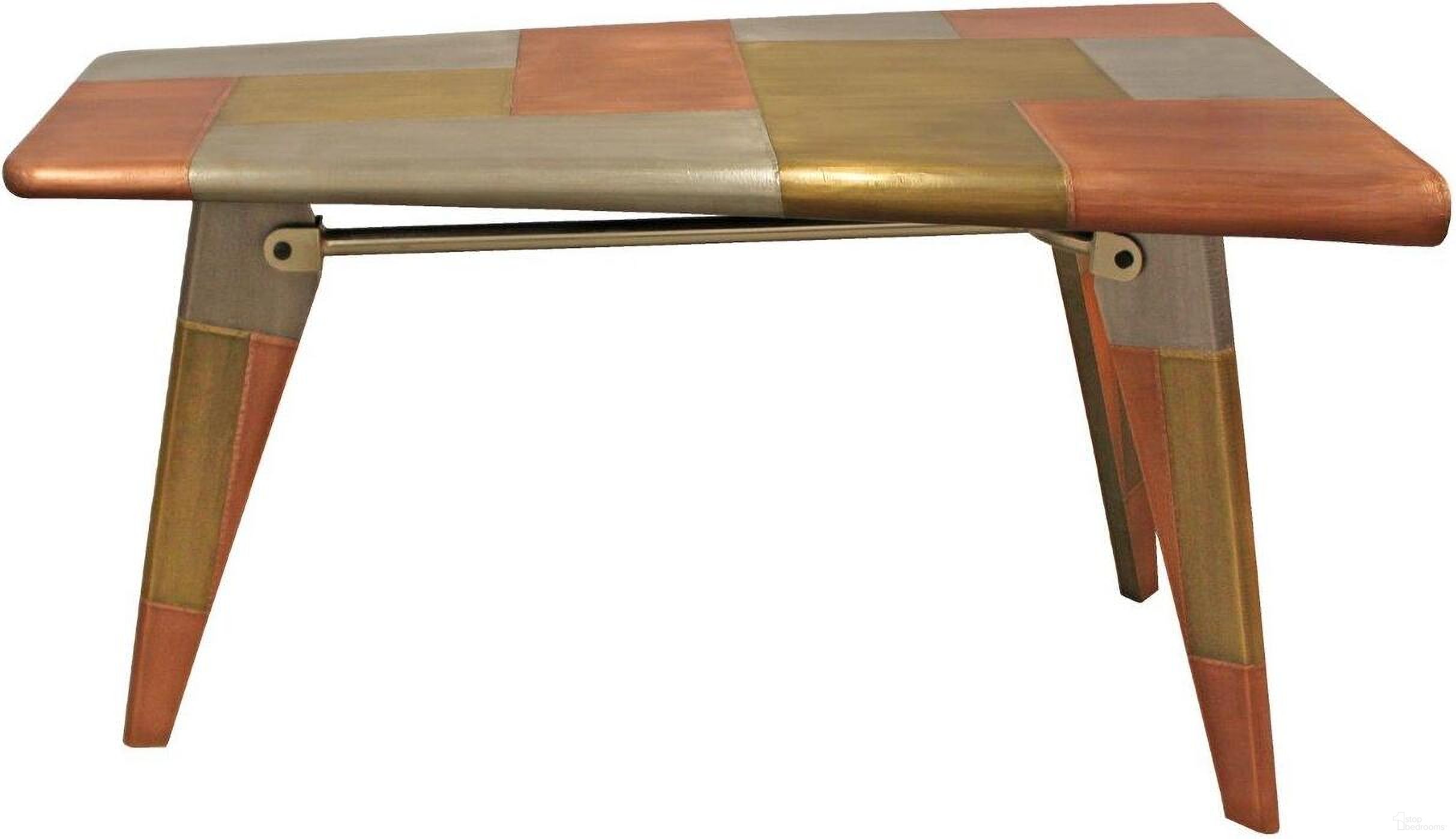 The appearance of Mar Vista Metal Cladding Desk In Copper designed by Moti in the coastal interior design. This copper piece of furniture was selected by 1StopBedrooms from Mar Vista Collection to add a touch of cosiness and style into your home. Sku: 60007001. Material: Metal.