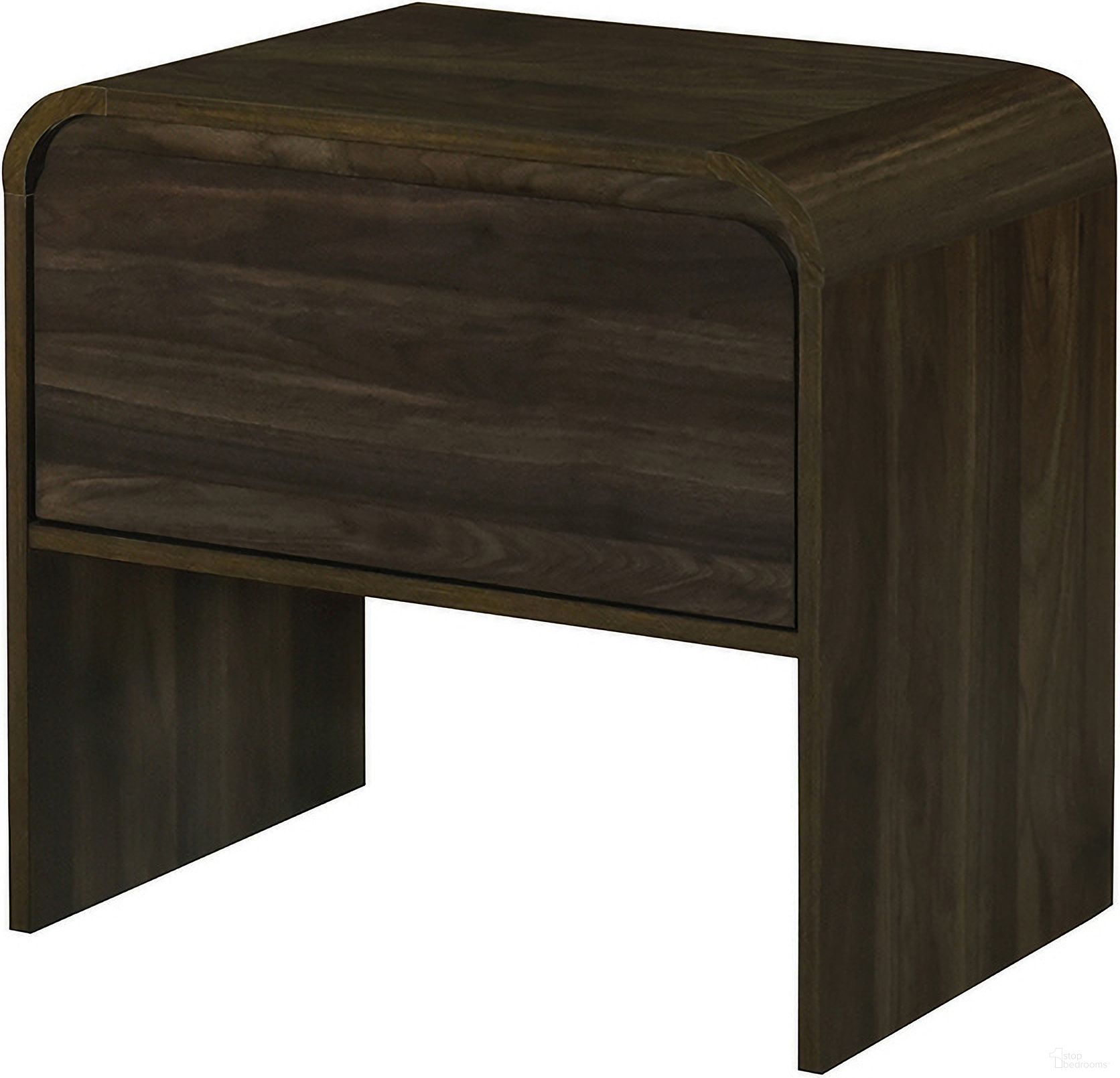 The appearance of Mara 2Pcs End Tables In Walnut designed by New Classic in the transitional interior design. This walnut piece of furniture  was selected by 1StopBedrooms from Mara Collection to add a touch of cosiness and style into your home. Sku: T3518W-20;T3518W-20. Material: Wood.
