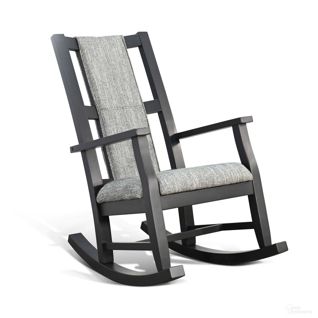 The appearance of Mara Modern Cushion Rocker In Black designed by Sunny Designs in the modern / contemporary interior design. This black piece of furniture was selected by 1StopBedrooms from Mara Collection to add a touch of cosiness and style into your home. Sku: 2159BL. Material: Mahogany.