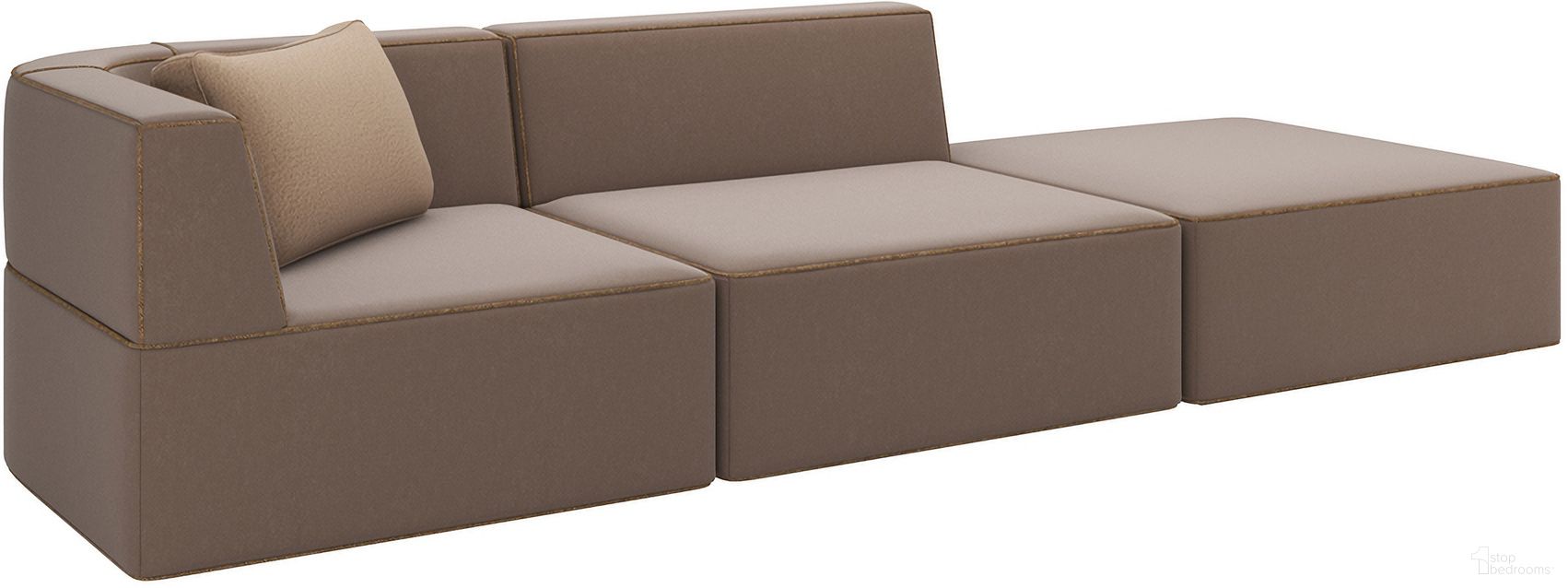 The appearance of Marbella 3 Piece Sectional In Gray designed by Caracole in the modern / contemporary interior design. This gray piece of furniture was selected by 1StopBedrooms from Marbella Collection to add a touch of cosiness and style into your home. Sku: M150-023-041-A;M150-023-AC1-A;M150-023-WE1-A. Material: Performance Fabric.