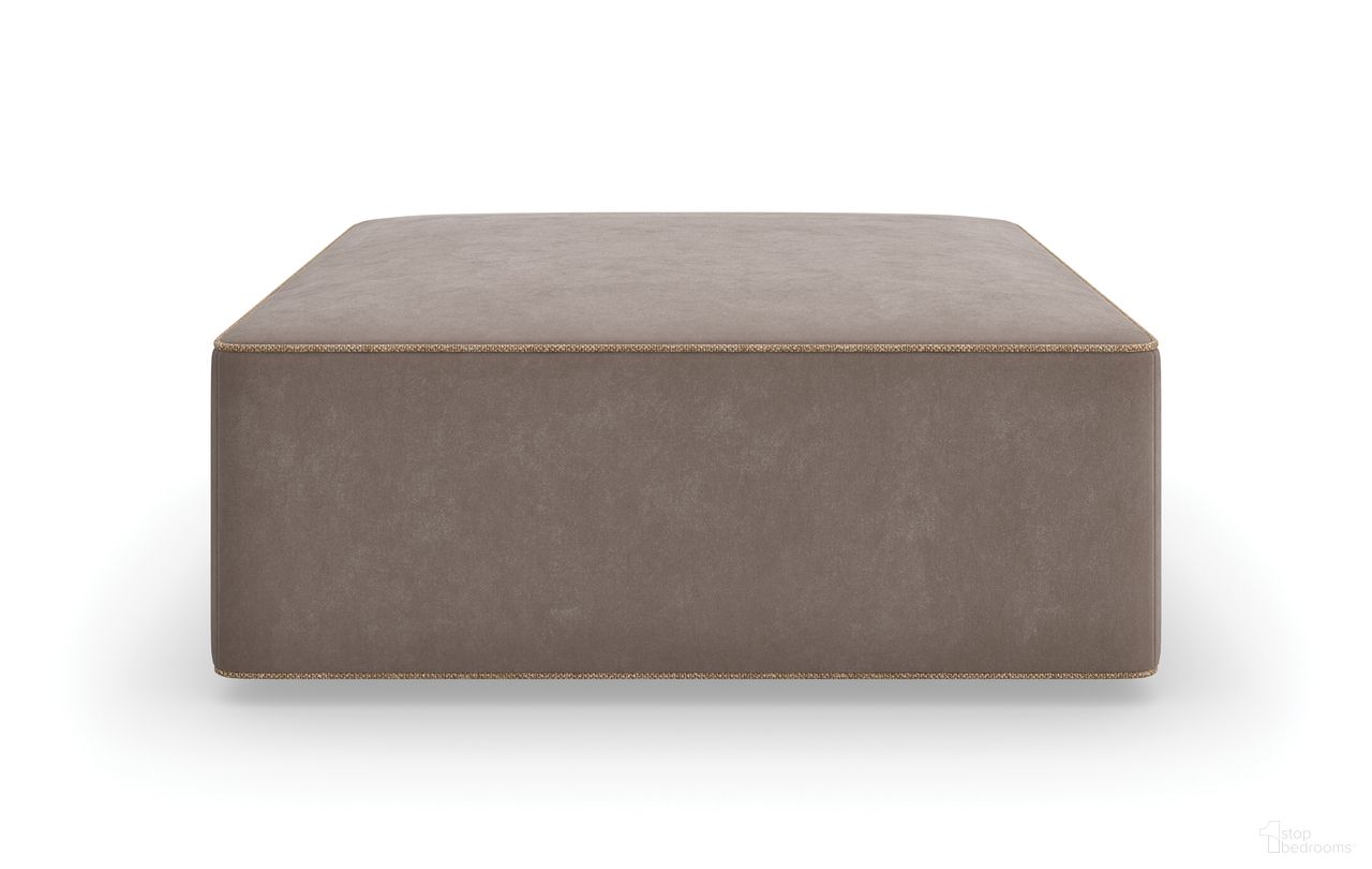 The appearance of Marbella Ottoman In Gray designed by Caracole in the modern / contemporary interior design. This gray piece of furniture  was selected by 1StopBedrooms from Marbella Collection to add a touch of cosiness and style into your home. Sku: M150-023-041-A. Material: Hardwood.