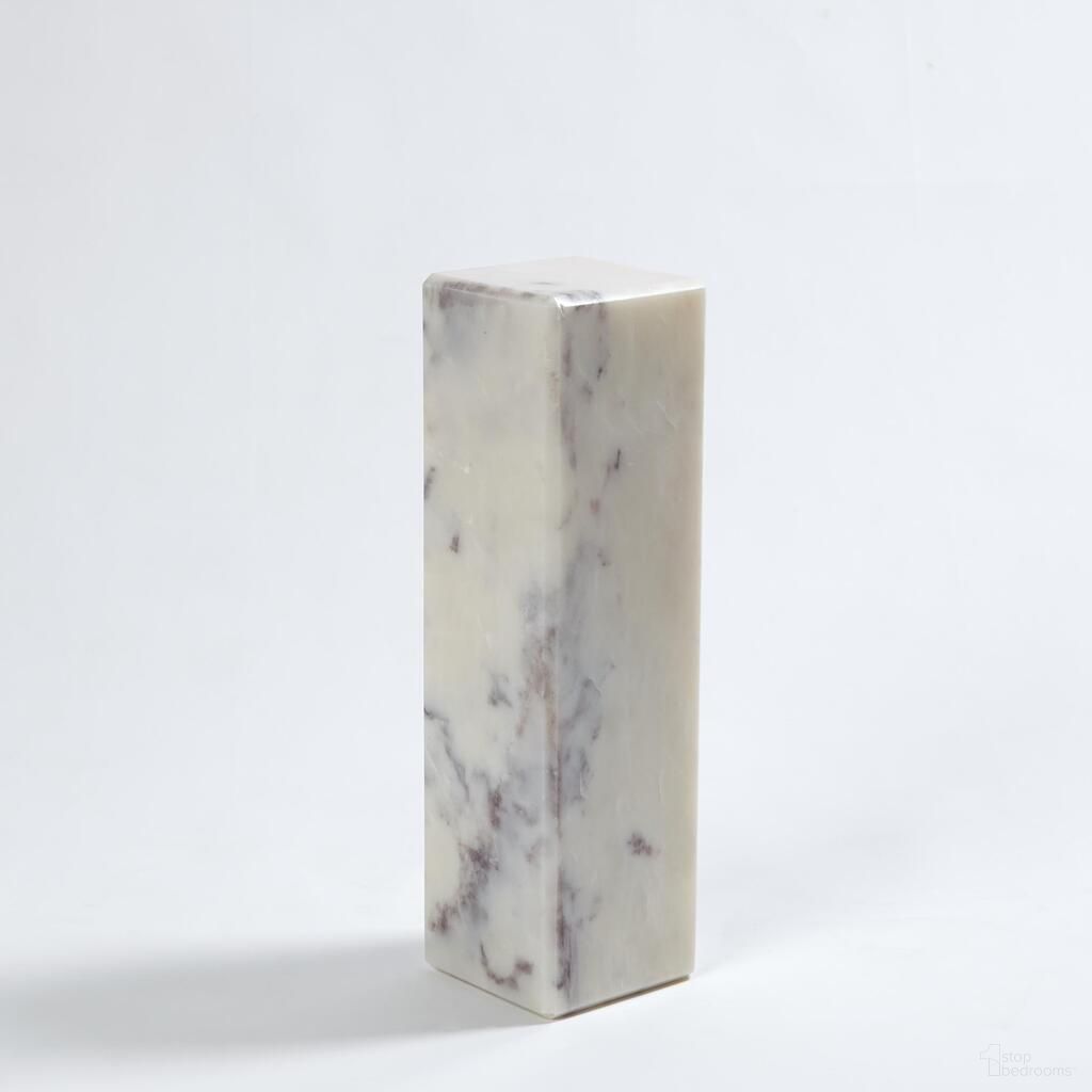 The appearance of Marble 4 Inch Large Mini Pedestal/Riser In White designed by Global Views in the modern / contemporary interior design. This white piece of furniture  was selected by 1StopBedrooms from Marble Collection to add a touch of cosiness and style into your home. Sku: 993243. Material: Marble.