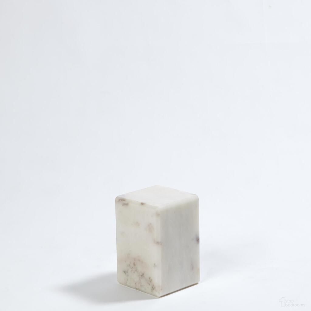 The appearance of Marble 4 Inch Small Mini Pedestal/Riser In White designed by Global Views in the modern / contemporary interior design. This white piece of furniture  was selected by 1StopBedrooms from Marble Collection to add a touch of cosiness and style into your home. Sku: 993245. Material: Marble.