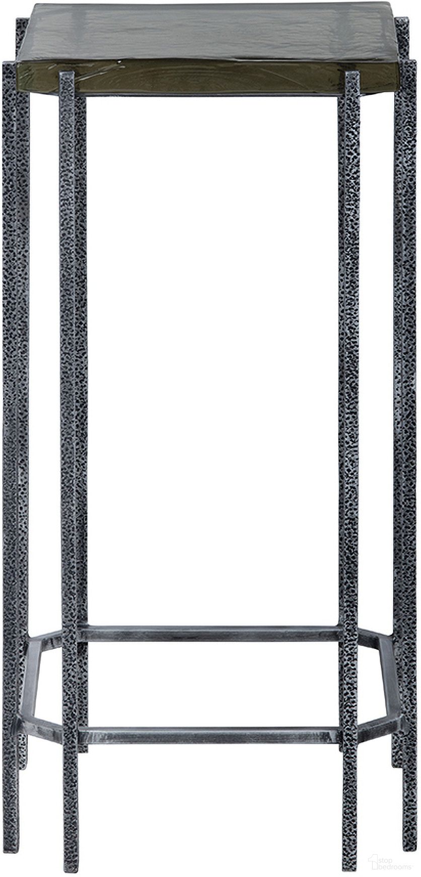 The appearance of Marble and Iron Square Accent/End Table In Gray designed by Crestview Collection in the transitional interior design. This gray piece of furniture  was selected by 1StopBedrooms from  to add a touch of cosiness and style into your home. Sku: CVFNR5232. Material: Glass.