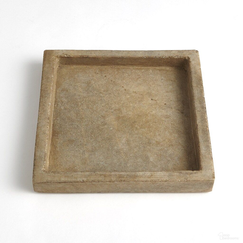 The appearance of Marble Tray In Antiqued White designed by Global Views in the modern / contemporary interior design. This antiqued white piece of furniture  was selected by 1StopBedrooms from Marble Collection to add a touch of cosiness and style into your home. Sku: 791325. Material: Porcelain.