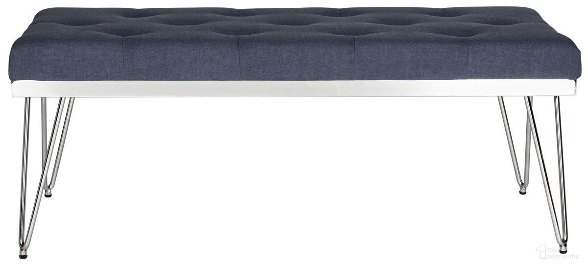 The appearance of Marcella Bench in Navy designed by Safavieh in the modern / contemporary interior design. This navy piece of furniture was selected by 1StopBedrooms from Marcella Collection to add a touch of cosiness and style into your home. Sku: FOX6224D. Material: Wood.