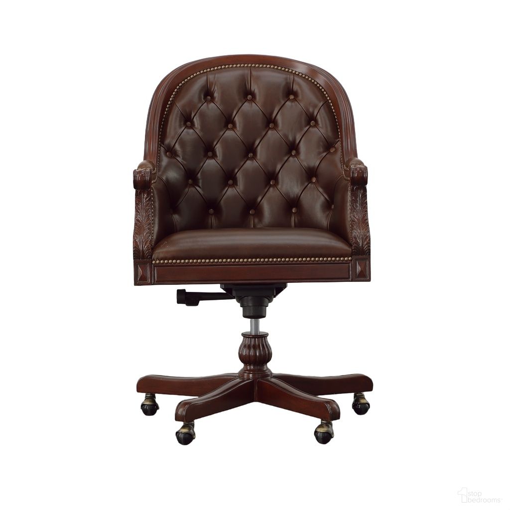 Marcio Desk Chair In Dark Brown