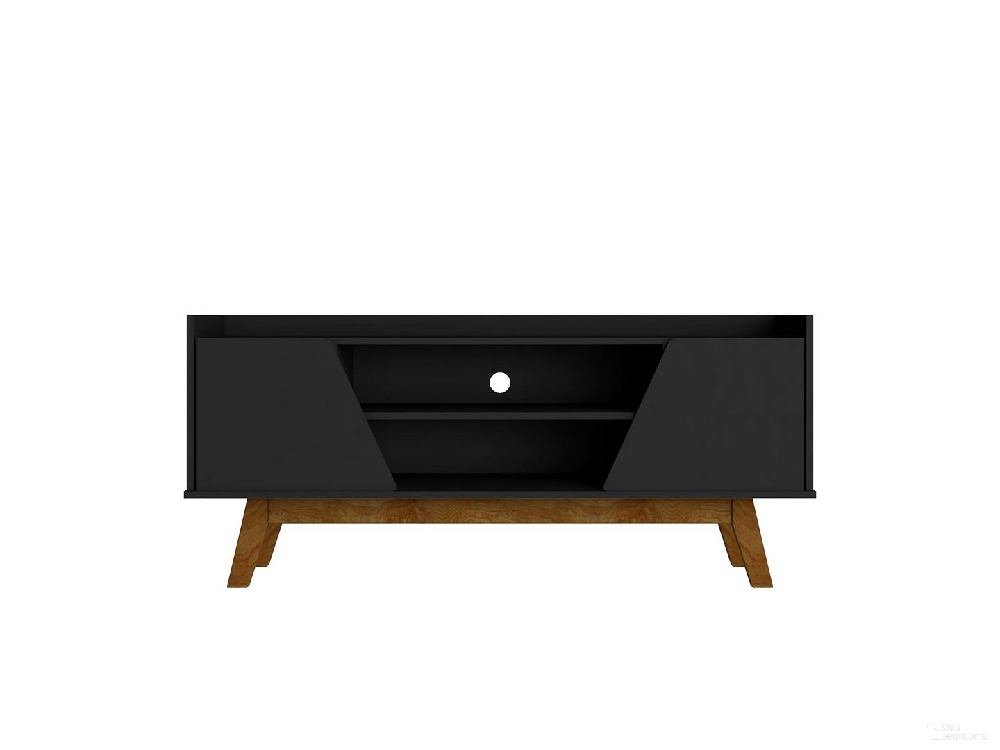 Marcus 53.14 Inch Tv Stand In Matte Black