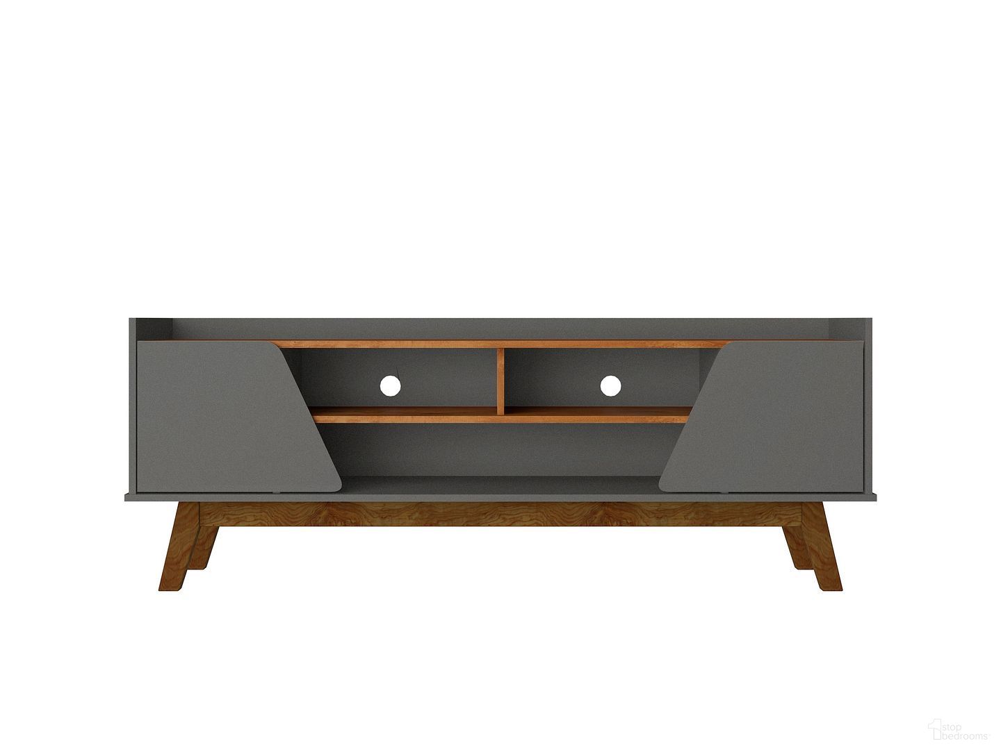 Marcus 62.99 Inch Tv Stand In Grey and Nature