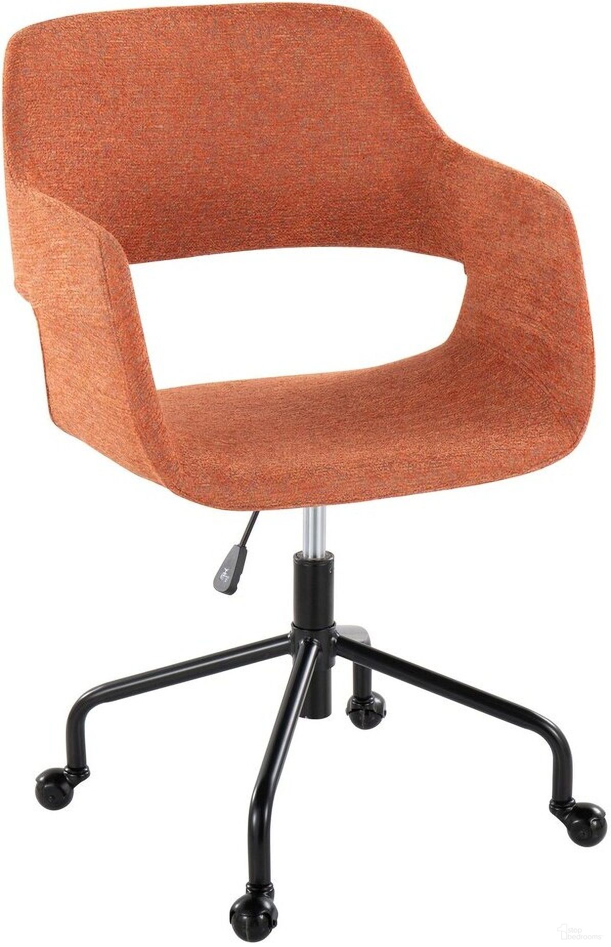 Margarite Adjustable Office Chair In Orange