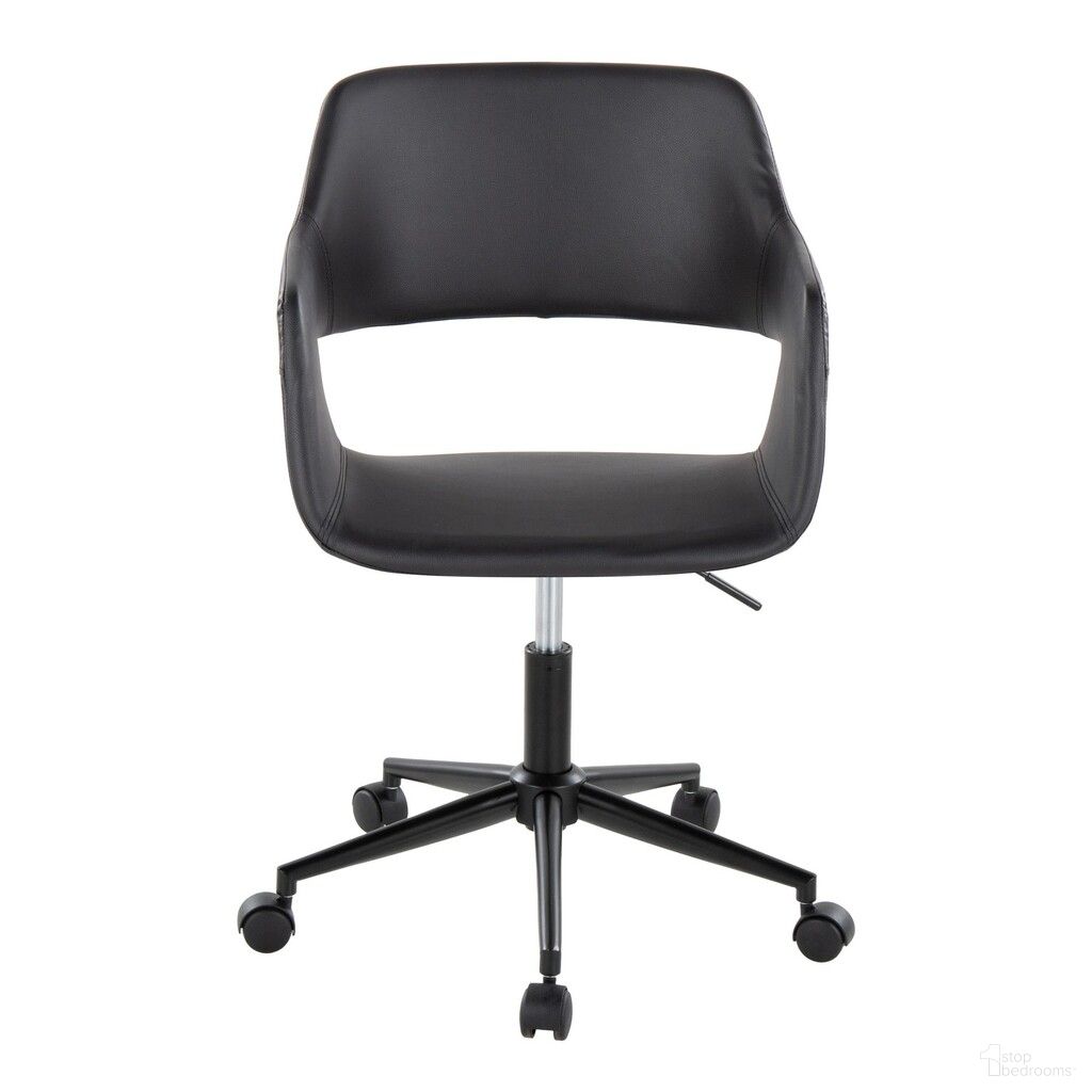 The appearance of Margarite Task Chair In Black designed by Lumisource in the modern / contemporary interior design. This black piece of furniture  was selected by 1StopBedrooms from Margarite Collection to add a touch of cosiness and style into your home. Sku: OC-MARGPU1 BKBK1. Material: Foam.