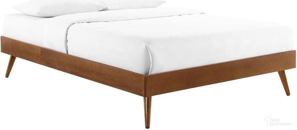 Margo Twin Wood Platform Bed Frame In Walnut