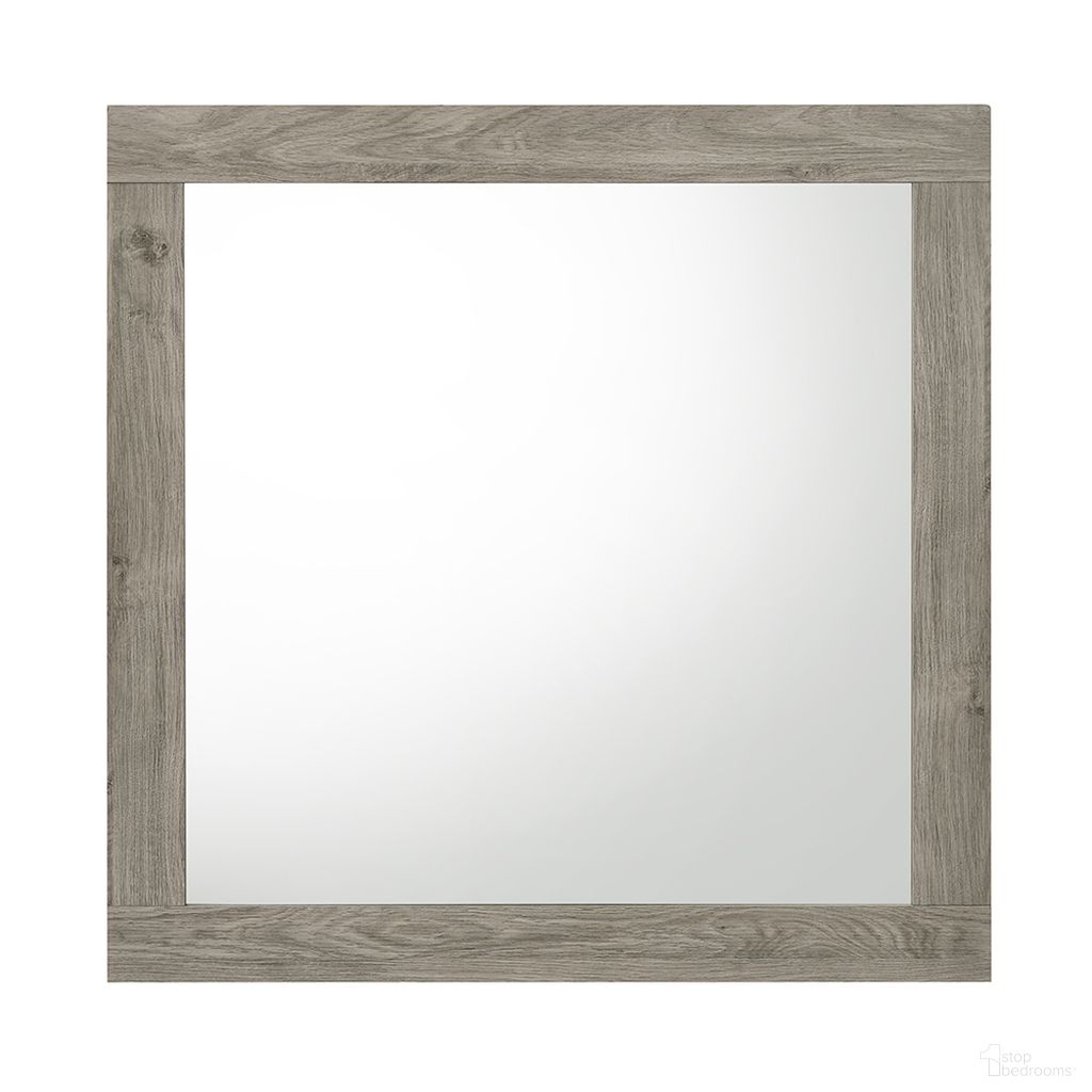 The appearance of Mari Mirror In Light Gray designed by ACME in the transitional interior design. This light gray piece of furniture was selected by 1StopBedrooms from Mari Collection to add a touch of cosiness and style into your home. Sku: BD04144. Material: Wood.