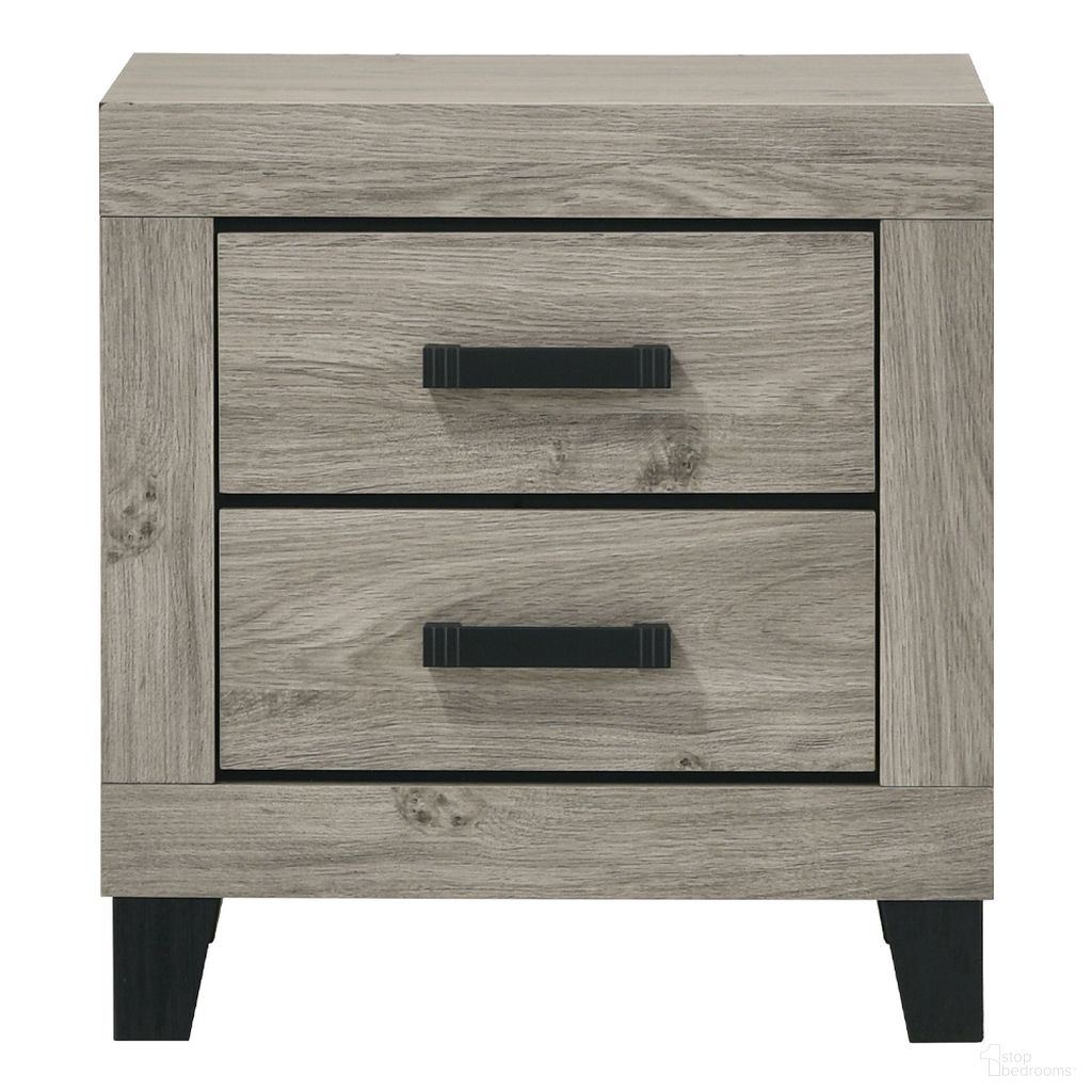 The appearance of Mari Nightstand In Light Gray designed by ACME in the transitional interior design. This light gray piece of furniture was selected by 1StopBedrooms from Mari Collection to add a touch of cosiness and style into your home. Sku: BD04143. Material: Wood.