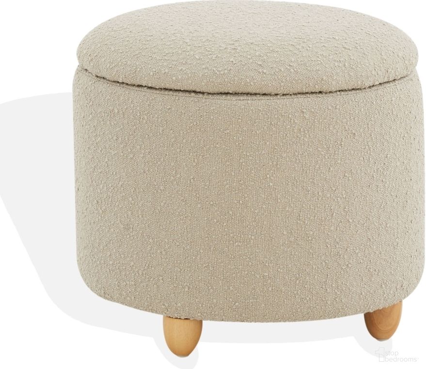 Mariabella Storage Ottoman In Oatmeal