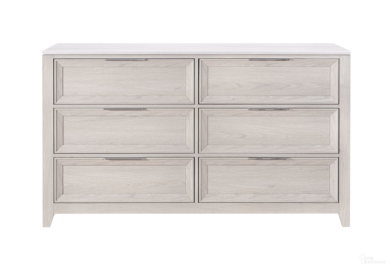 The appearance of Mariah Dresser In Beige designed by Global Furniture USA in the modern / contemporary interior design. This beige piece of furniture  was selected by 1StopBedrooms from Mariah Collection to add a touch of cosiness and style into your home. Sku: MARIAH-BEIGE-DR. Material: MDF.