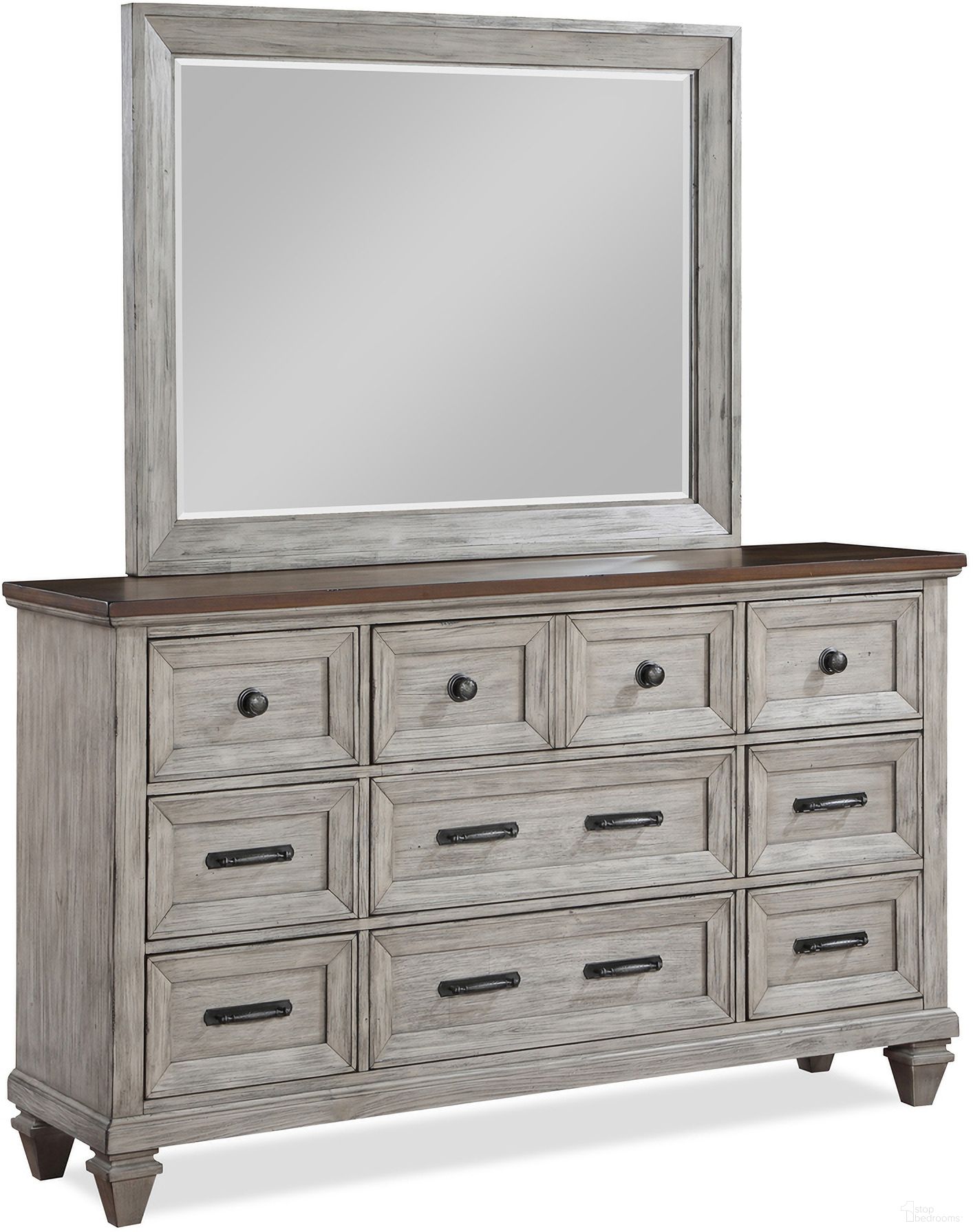 The appearance of Mariana Dresser In Vintage Creme designed by New Classic in the modern / contemporary interior design. This creme piece of furniture  was selected by 1StopBedrooms from Mariana Collection to add a touch of cosiness and style into your home. Sku: B2114-050. Material: Wood.