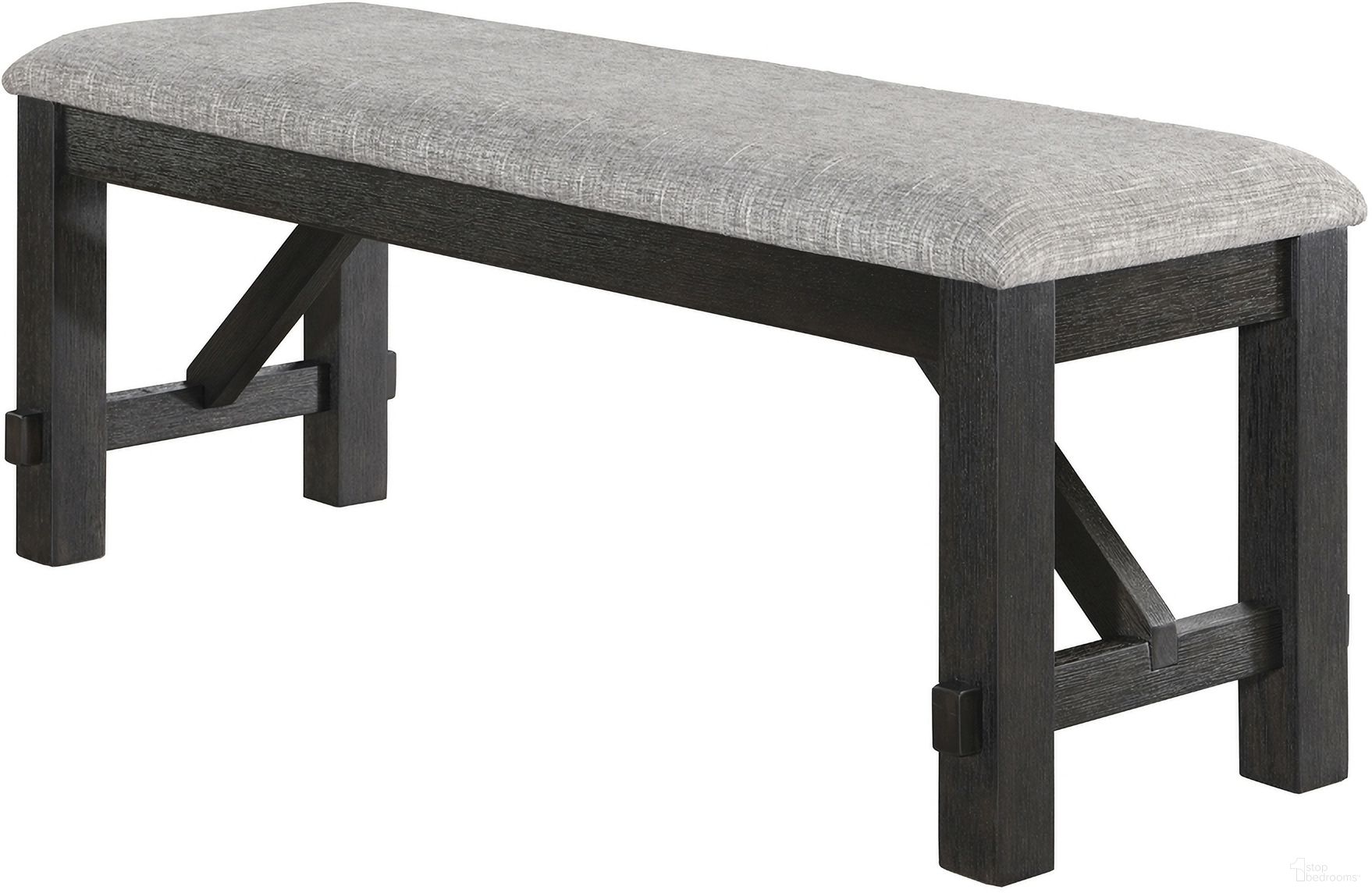 The appearance of Maribelle Bench In Wheat Charcoal designed by Crown Mark in the transitional interior design. This wheat charcoal piece of furniture was selected by 1StopBedrooms from Maribelle Collection to add a touch of cosiness and style into your home. Sku: 2158WC-BENCH. Material: Wood.
