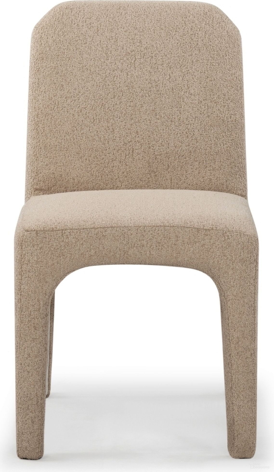 The appearance of Maricelle Boucle Dining Chair Set of 2 In Light Brown designed by Safavieh Couture in the modern / contemporary interior design. This light brown piece of furniture  was selected by 1StopBedrooms from Maricelle Collection to add a touch of cosiness and style into your home. Sku: SFV6102D-SET2. Material: Wood. Chair Type: Side Chair.