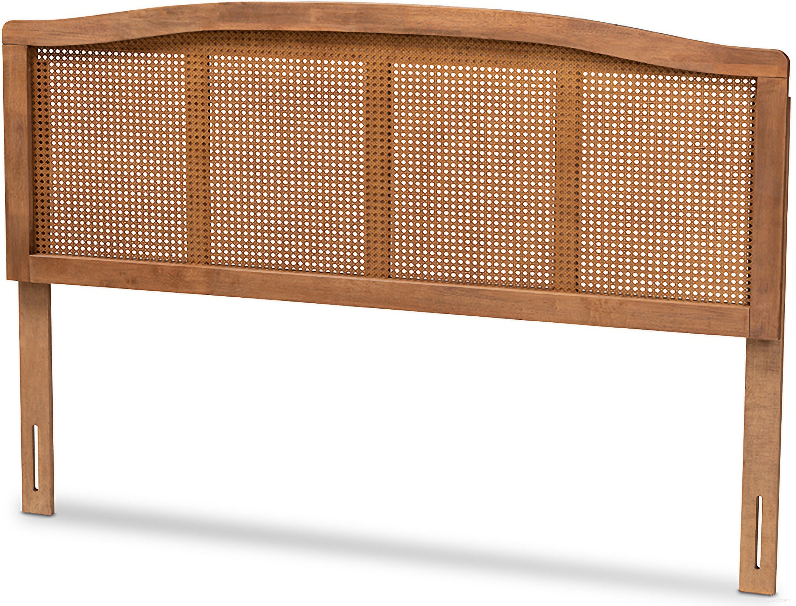 The appearance of Marieke Mid-Century Modern Ash Wanut Finished Wood And Synthetic Rattan Queen Size Headboard designed by Baxton Studio in the modern / contemporary interior design. This ash walnut piece of furniture  was selected by 1StopBedrooms from Marieke Collection to add a touch of cosiness and style into your home. Sku: MG97132-Ash Walnut Rattan-Queen-Headboard. Bed Size: Queen. Material: Rubberwood.