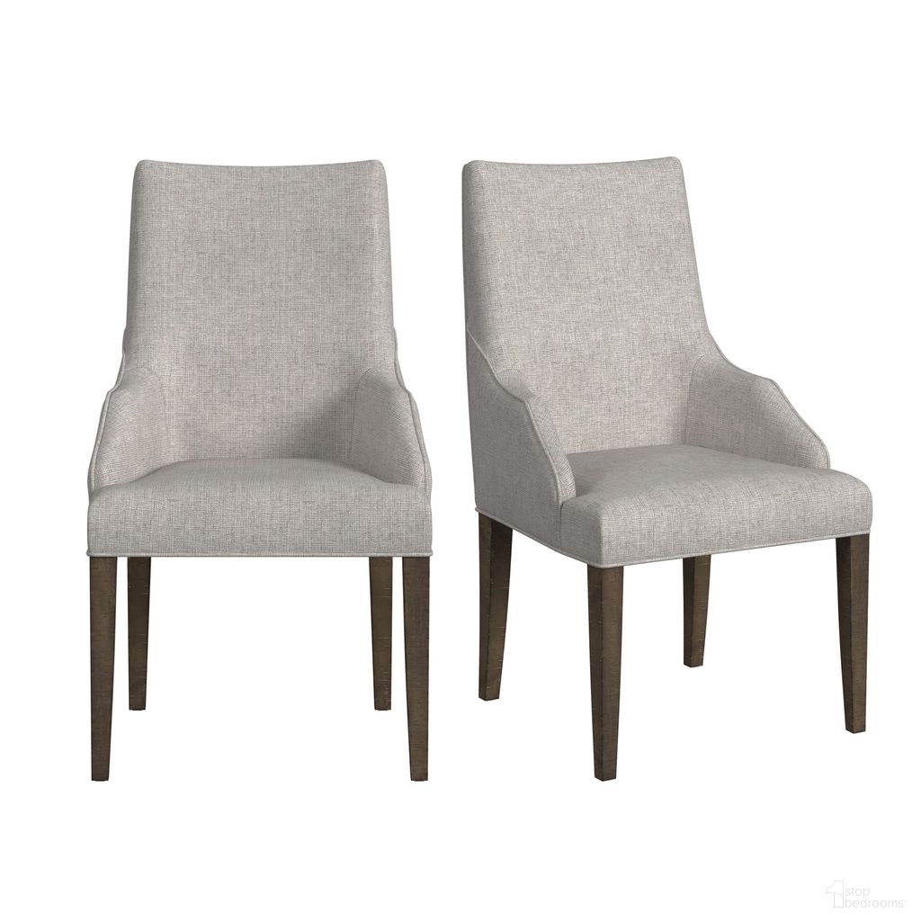 The appearance of Marietta Dining Host Chair Set of 2 In Grey and Medium Brown designed by Picket House in the country / farmhouse interior design. This grey/medium brown piece of furniture was selected by 1StopBedrooms from Marietta Collection to add a touch of cosiness and style into your home. Sku: D-12830-3-AC. Material: Polyester. Chair Type: Arm Chair.