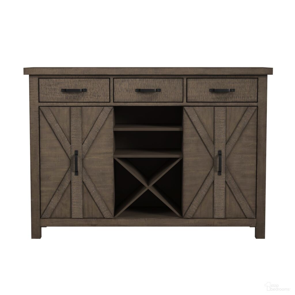 The appearance of Marietta Server In Medium Brown designed by Picket House in the country / farmhouse interior design. This medium brown piece of furniture was selected by 1StopBedrooms from Marietta Collection to add a touch of cosiness and style into your home. Sku: D-12830-3-SV. Material: Pine.