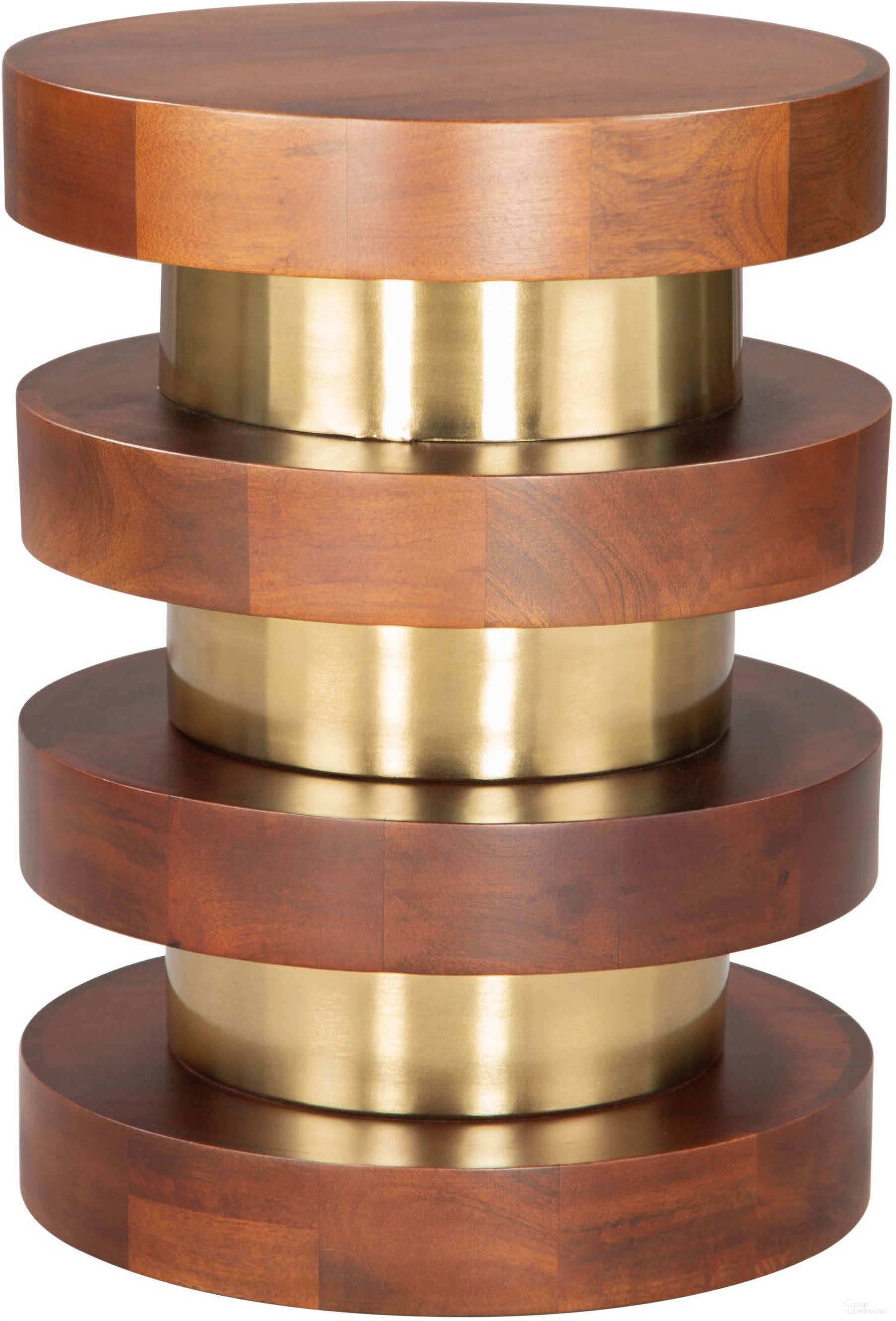 The appearance of Marigot Side Table In Brown designed by Zuo Modern in the modern / contemporary interior design. This brown piece of furniture  was selected by 1StopBedrooms from Marigot Collection to add a touch of cosiness and style into your home. Sku: 109774. Material: Mango Wood.