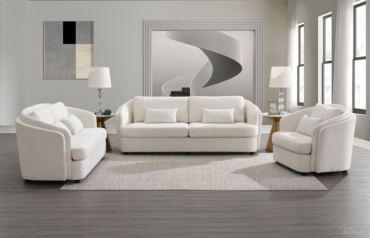 The appearance of Mariko Sofa Living Room Set with Pillows In Beige Linen designed by ACME in the modern / contemporary interior design. This beige linen piece of furniture  was selected by 1StopBedrooms from Mariko Collection to add a touch of cosiness and style into your home. Sku: LV02770;LV02771. Material: Upholstered.