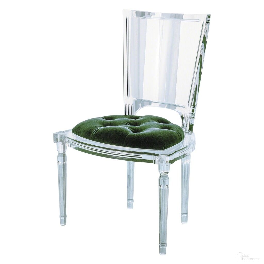 The appearance of Marilyn Acrylic Side Chair In Emerald Green designed by Global Views in the modern / contemporary interior design. This emerald green piece of furniture was selected by 1StopBedrooms from Marilyn Collection to add a touch of cosiness and style into your home. Sku: 331167. Material: Porcelain. Chair Type: Side Chair.