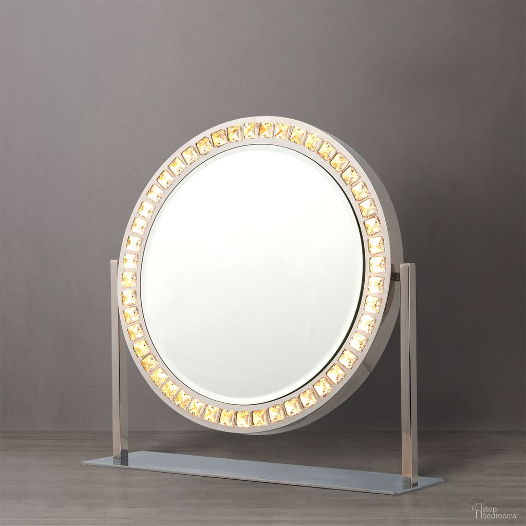 Marilyn Table Top LED Vanity Mirror In Chrome