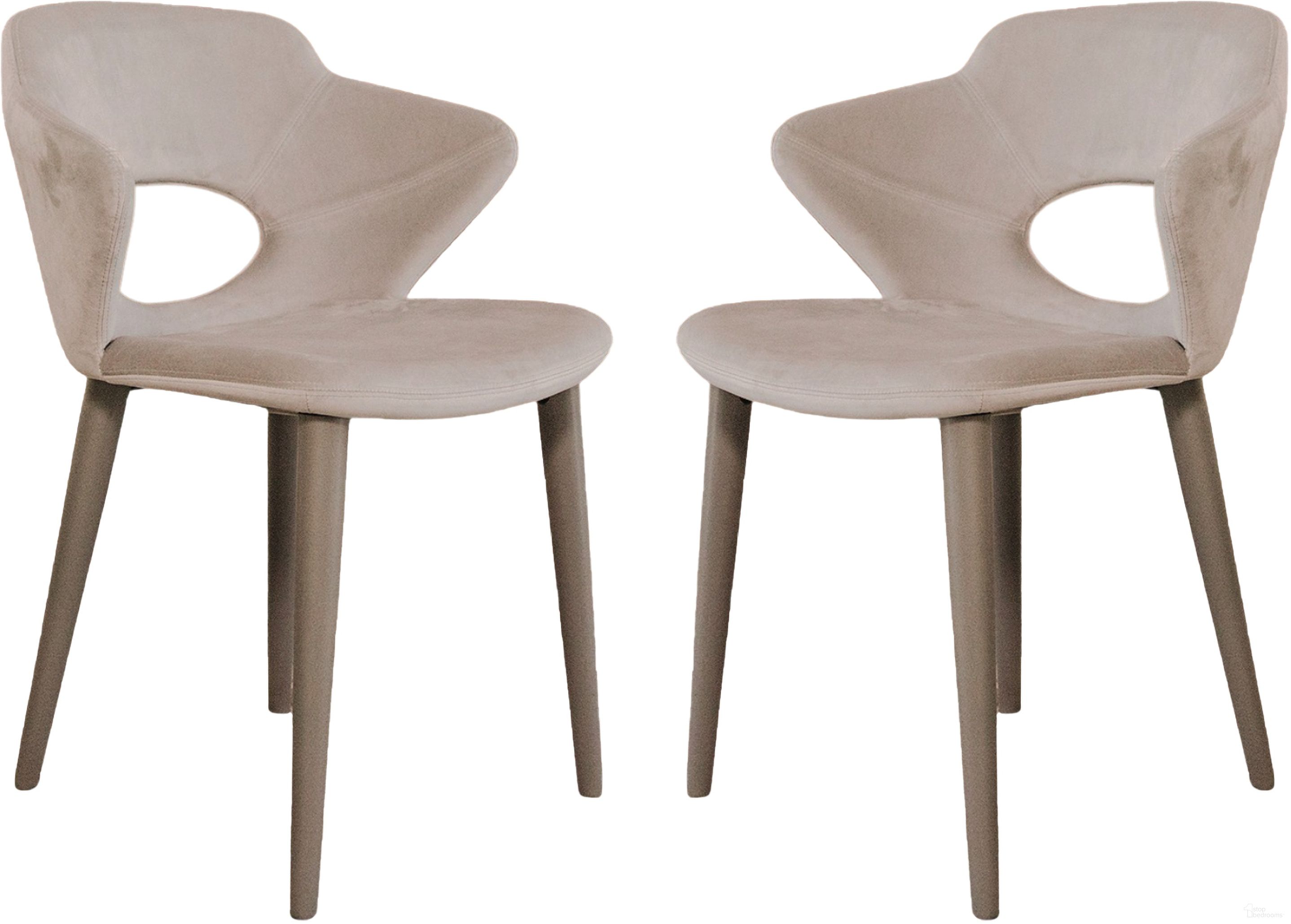 The appearance of Marilyn Velvet Fabric Dining Chair Set of 2 In Gray designed by Casabianca Home in the modern / contemporary interior design. This gray piece of furniture was selected by 1StopBedrooms from Marilyn Collection to add a touch of cosiness and style into your home. Sku: TC-200G-SET2. Material: Velvet. Chair Type: Side Chair.