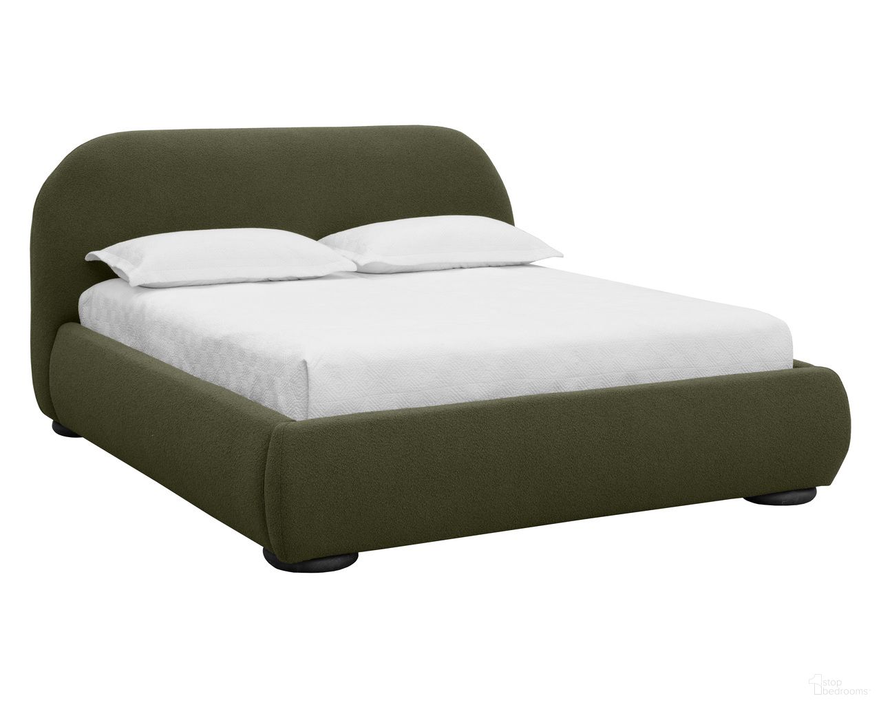 Marin King Platform Bed In Copenhagen Olive