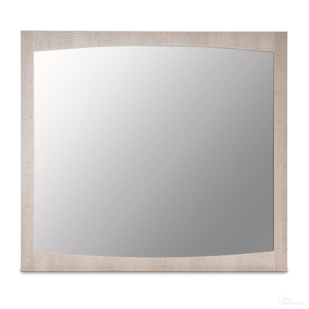 The appearance of Marin Mirror In Greige designed by Michael Amini in the modern / contemporary interior design. This greige piece of furniture was selected by 1StopBedrooms from Marin Collection to add a touch of cosiness and style into your home. Sku: NKI-MRIN260-139. Material: Wood.