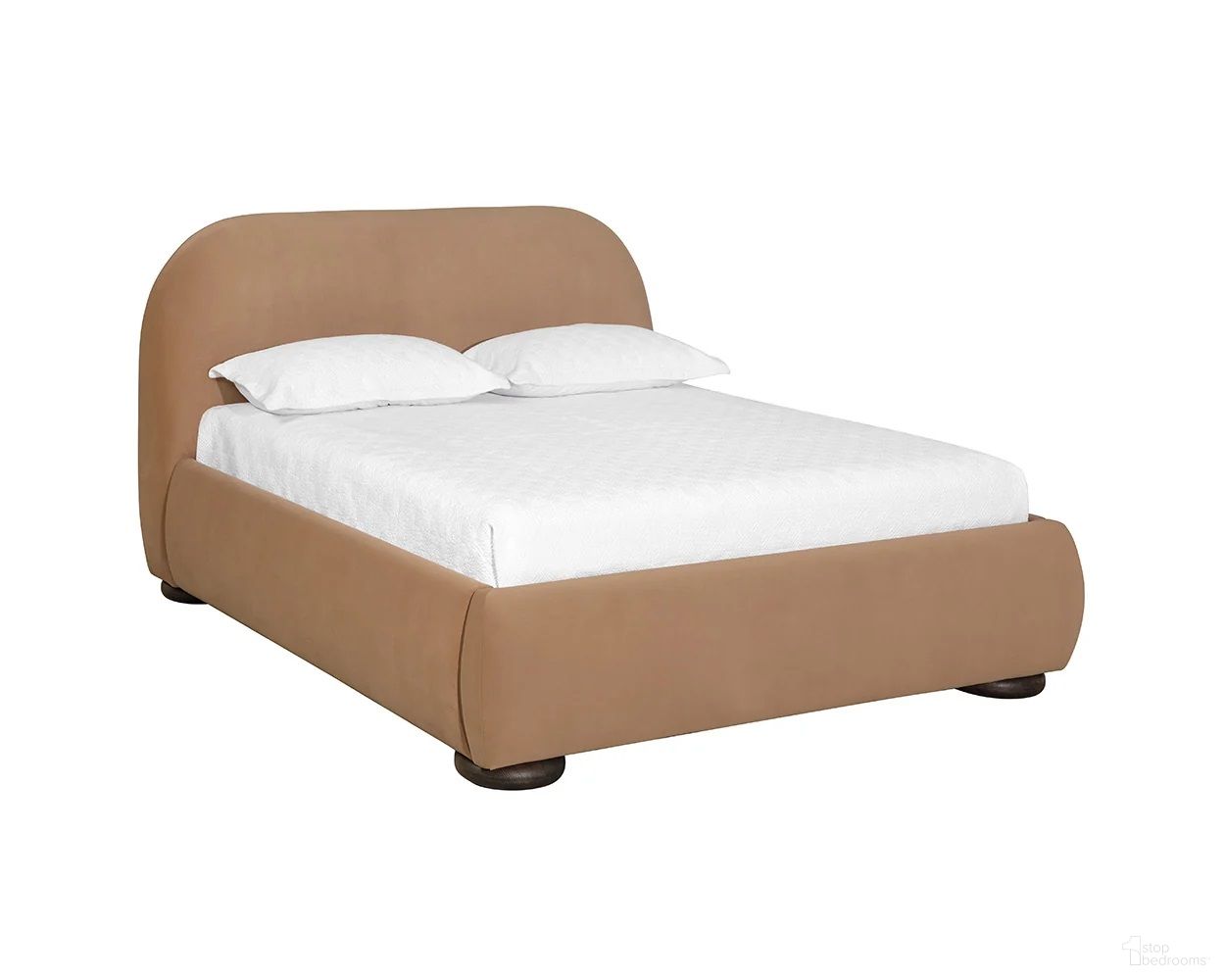 Marin Queen Platform Bed In Kona Camel