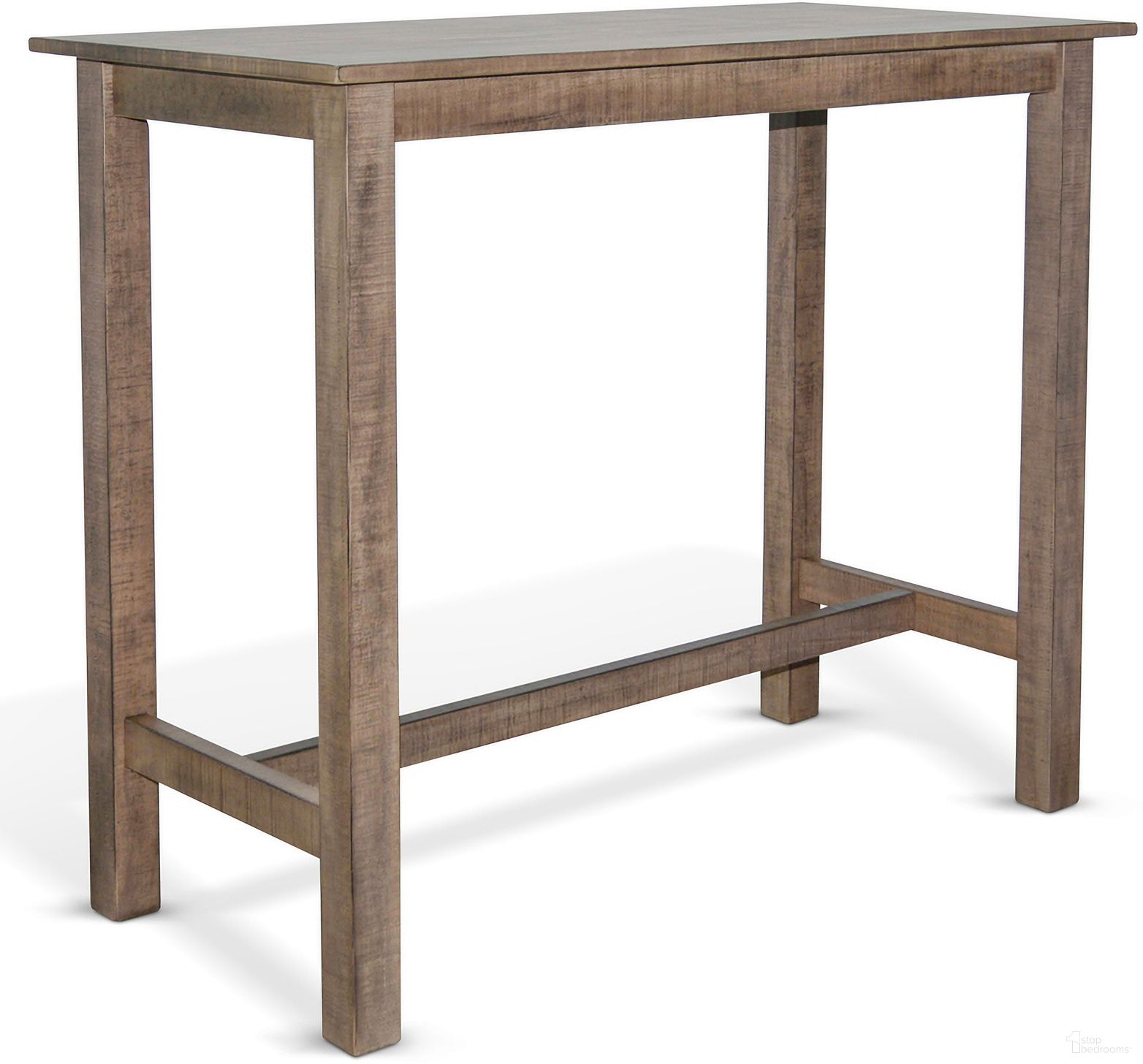 The appearance of Marina Beach Pebble Pub Table In Blue designed by Sunny Designs in the modern / contemporary interior design. This beach pebble piece of furniture  was selected by 1StopBedrooms from Marina Collection to add a touch of cosiness and style into your home. Sku: 1172BP-42. Table Top Shape: Rectangular. Material: Solid Wood.