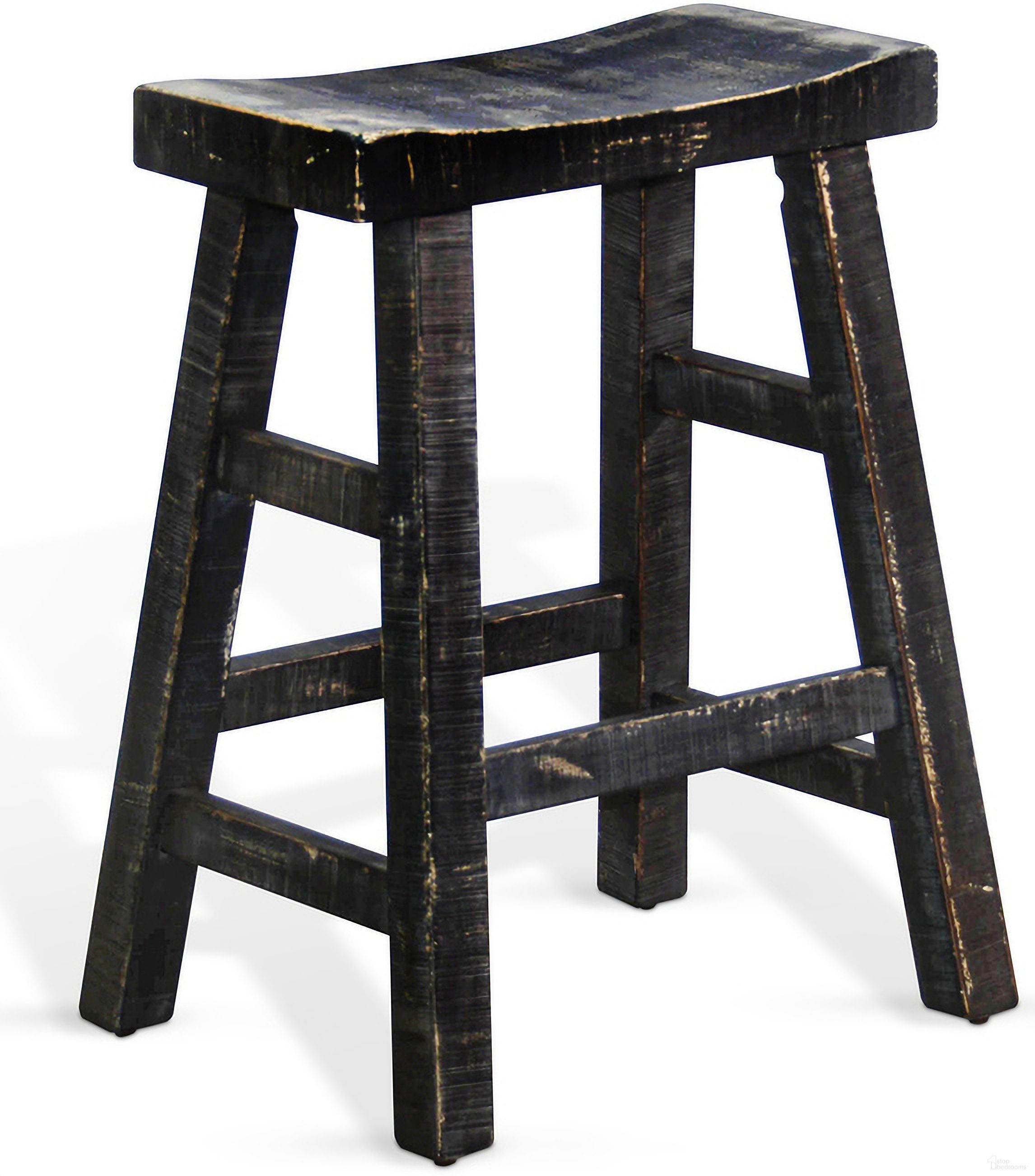 The appearance of Marina Saddle Seat Counter Stool with Wood Seat Set of 2 In Black Sand designed by Sunny Designs in the modern / contemporary interior design. This black sand piece of furniture was selected by 1StopBedrooms from Marina Collection to add a touch of cosiness and style into your home. Sku: 1768BS-24. Material: Solid Wood.