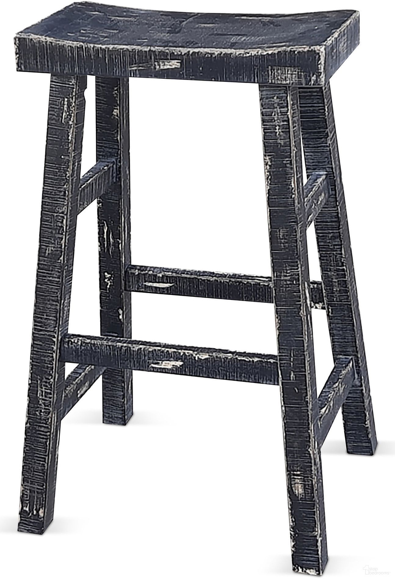 The appearance of Marina Saddle Seat Barstool with Wood Seat Set of 2 In Black Sand designed by Sunny Designs in the modern / contemporary interior design. This black sand piece of furniture  was selected by 1StopBedrooms from Marina Collection to add a touch of cosiness and style into your home. Sku: 1768BS-30. Material: Solid Wood.