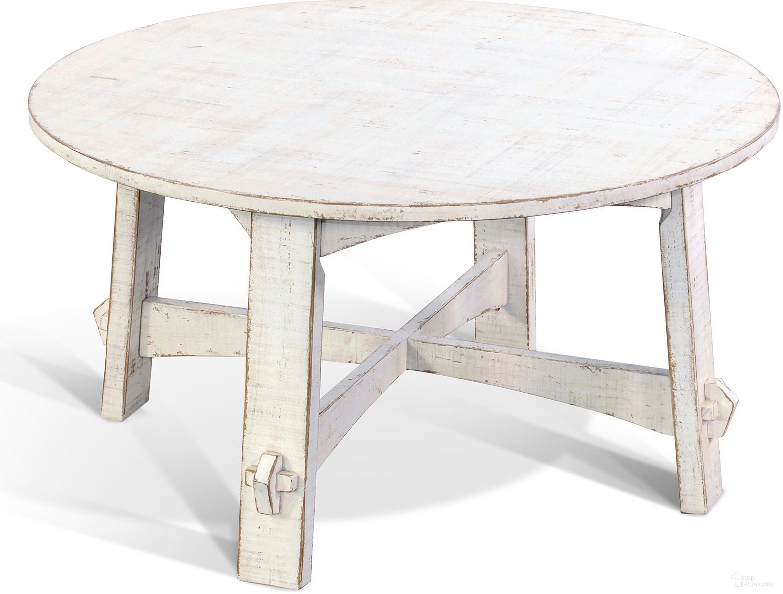 The appearance of Marina Coffee Table In White Sand designed by Sunny Designs in the coastal interior design. This white sand piece of furniture was selected by 1StopBedrooms from Marina Collection to add a touch of cosiness and style into your home. Sku: 3172WS-C. Material: Solid Wood.