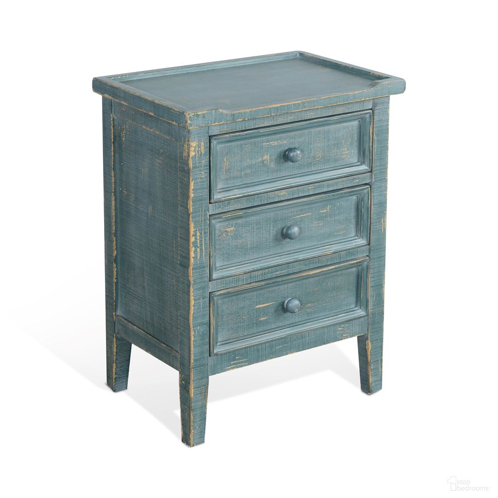 The appearance of Marina End Table with Drawers In Sea Grass designed by Sunny Designs in the modern / contemporary interior design. This seagrass piece of furniture was selected by 1StopBedrooms from Marina Collection to add a touch of cosiness and style into your home. Sku: 2080SG. Material: Solid Wood.