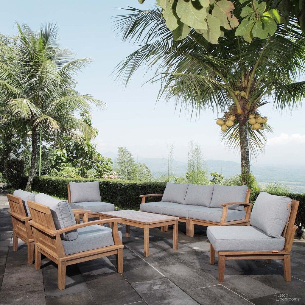The appearance of Marina 8 Piece Outdoor Patio Teak Set In Natural and Gray designed by Modway in the modern / contemporary interior design. This grey and natural piece of furniture was selected by 1StopBedrooms from Marina Collection to add a touch of cosiness and style into your home. Sku: EEI-1143-CUSHION-GRY;EEI-1143-NAT-WHI;EEI-1148-NAT;EEI-1149-NAT;EEI-1150-NAT;EEI-1154-NAT;EEI-1143-CUSHION-GRY;EEI-1143-NAT-WHI;EEI-1150-NAT;EEI-1143-CUSHION-GRY;EEI-1150-NAT;EEI-1143-CUSHION-GRY;EEI-1143-CUSHION-GRY;EEI-1143-CUSHION-GRY;EEI-1143-CUSHION-. Material: Wood.