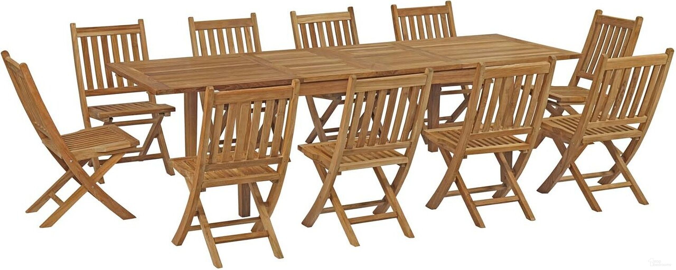 The appearance of Marina 11 Piece Outdoor Patio Teak Dining Set In Natural designed by Modway in the modern / contemporary interior design. This natural piece of furniture was selected by 1StopBedrooms from Marina Collection to add a touch of cosiness and style into your home. Sku: EEI-2702-NAT;EEI-2714-NAT;EEI-2702-NAT;EEI-2702-NAT;EEI-2702-NAT;EEI-2702-NAT;EEI-2702-NAT;EEI-2702-NAT;EEI-2702-NAT;EEI-2702-NAT;EEI-2702-NAT. Material: Wood.
