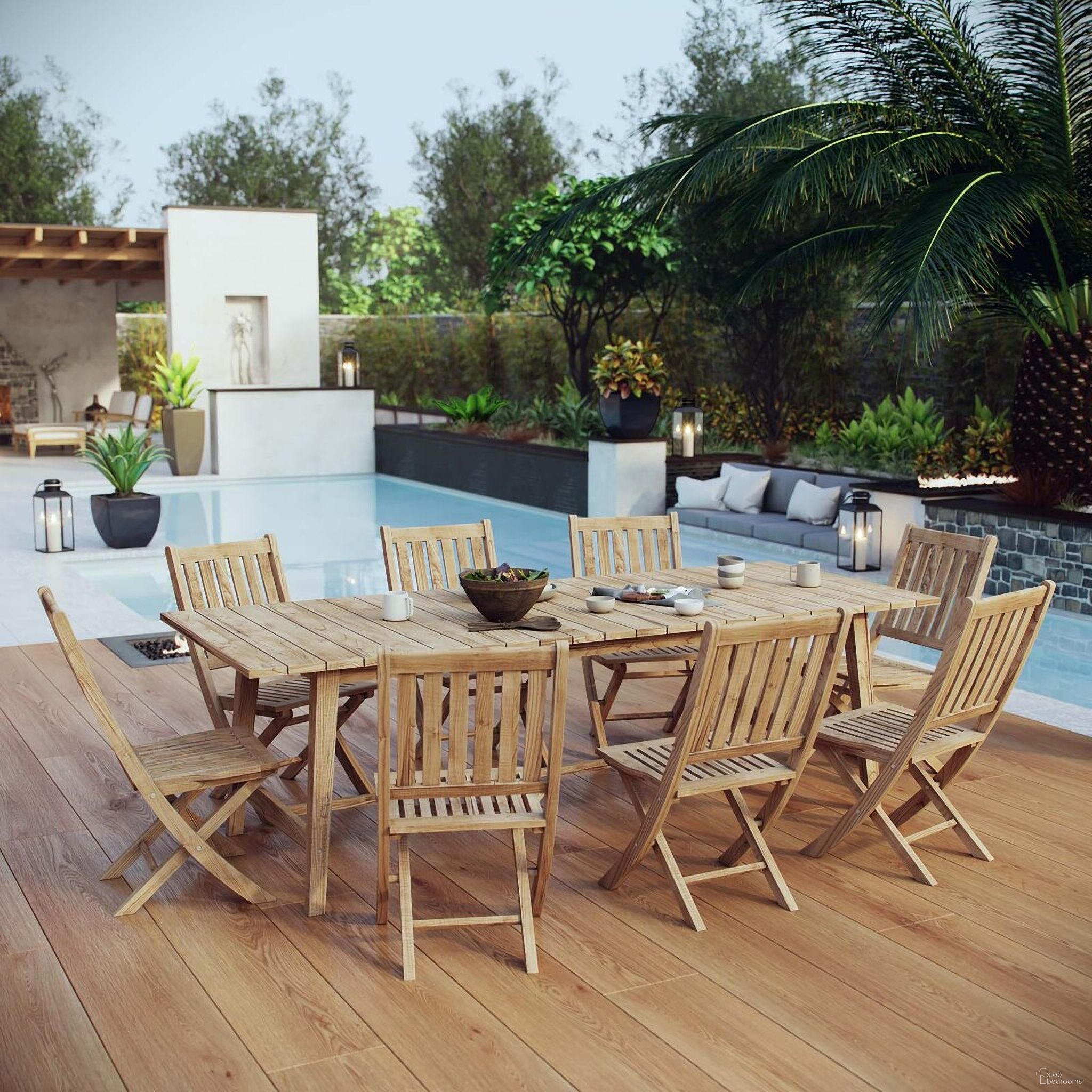 The appearance of Marina 9-Piece Outdoor Patio Teak Dining Set In Natural designed by Modway in the modern / contemporary interior design. This natural piece of furniture was selected by 1StopBedrooms from Marina Collection to add a touch of cosiness and style into your home. Sku: EEI-2702-NAT;EEI-2702-NAT;EEI-2702-NAT;EEI-2702-NAT;EEI-2702-NAT;EEI-2702-NAT;EEI-2702-NAT;EEI-2702-NAT;EEI-2713-NAT. Material: Wood.