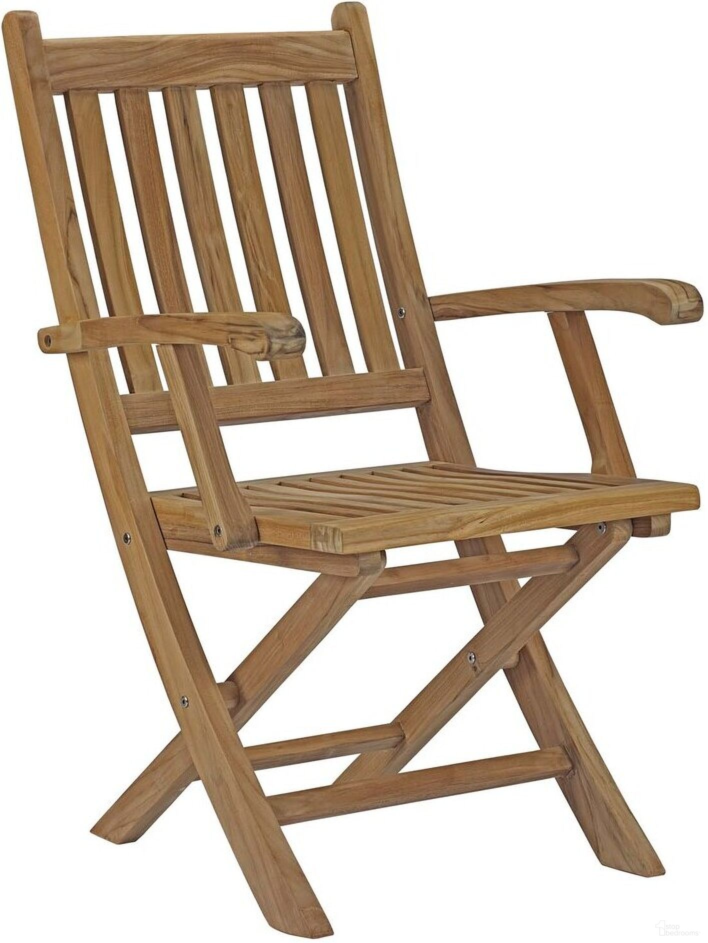 The appearance of Marina Outdoor Patio Teak Folding Chair In Natural designed by Modway in the modern / contemporary interior design. This natural piece of furniture  was selected by 1StopBedrooms from Marina Collection to add a touch of cosiness and style into your home. Sku: EEI-2703-NAT. Material: Wood.