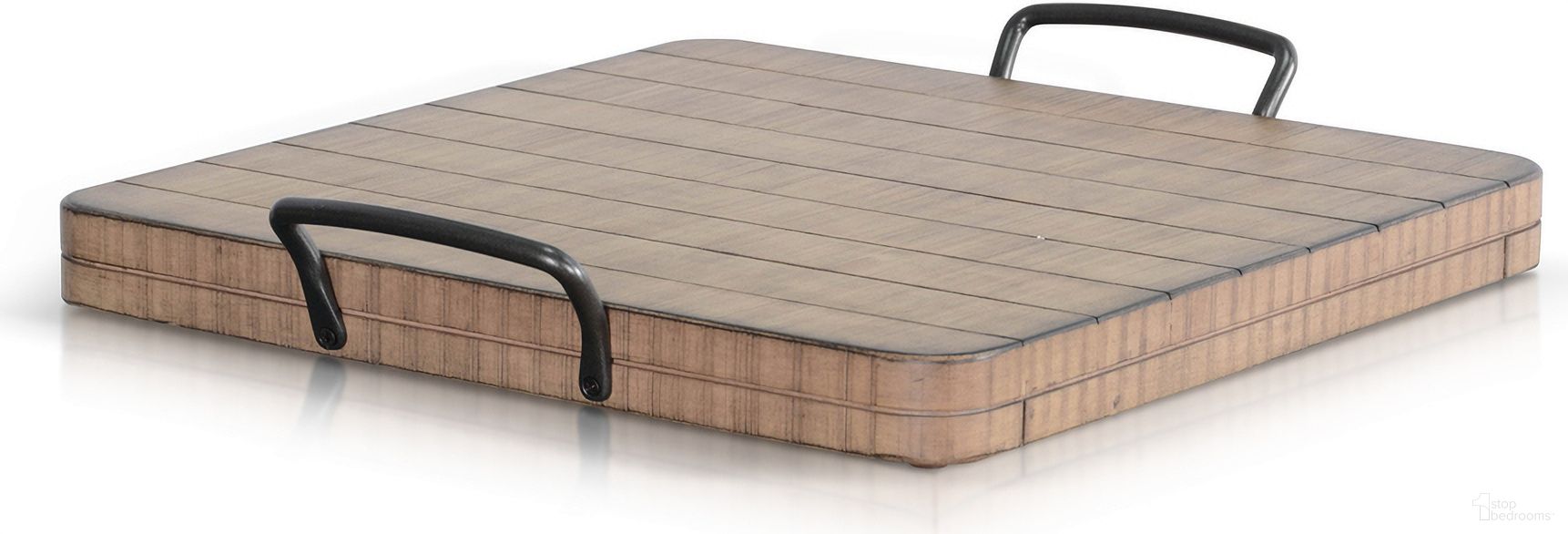 Marina Ottoman Tray In Beach Pebble