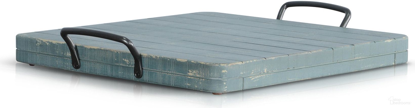 Marina Ottoman Tray In Sea Grass