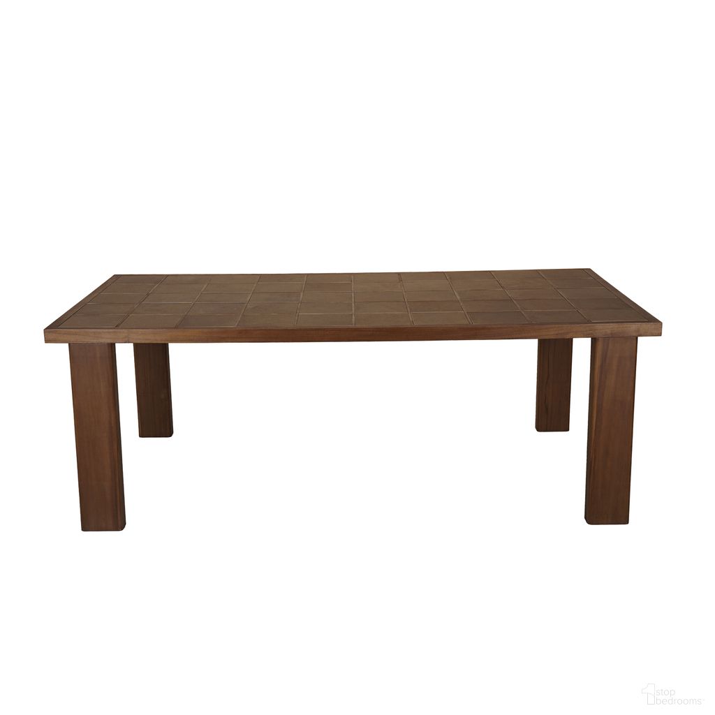 Marina Outdoor Dining Table In Brown