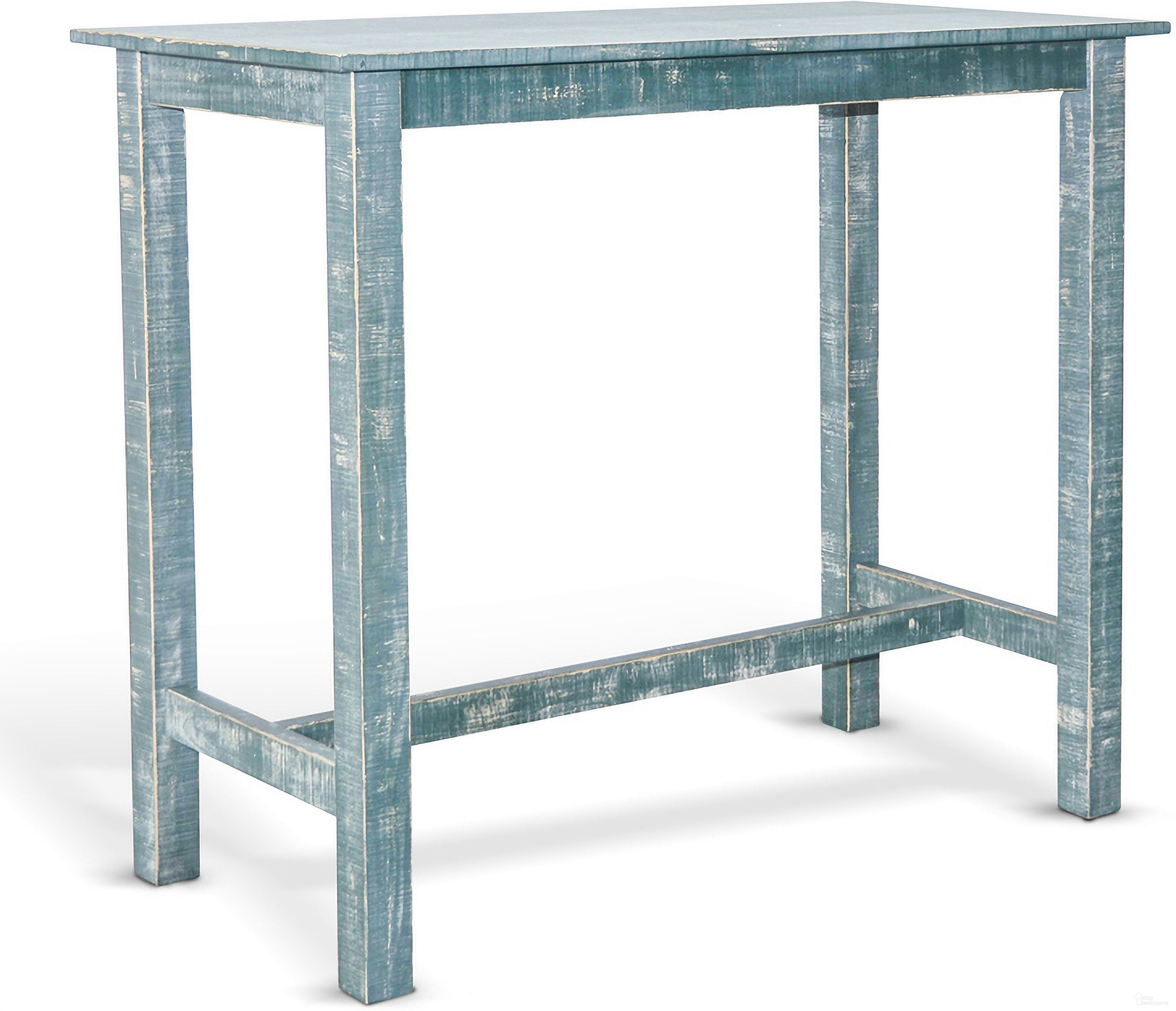 The appearance of Marina Sea Grass Pub Table In Green designed by Sunny Designs in the modern / contemporary interior design. This seagrass piece of furniture was selected by 1StopBedrooms from Marina Collection to add a touch of cosiness and style into your home. Sku: 1172SG-42. Table Top Shape: Rectangular. Material: Solid Wood.