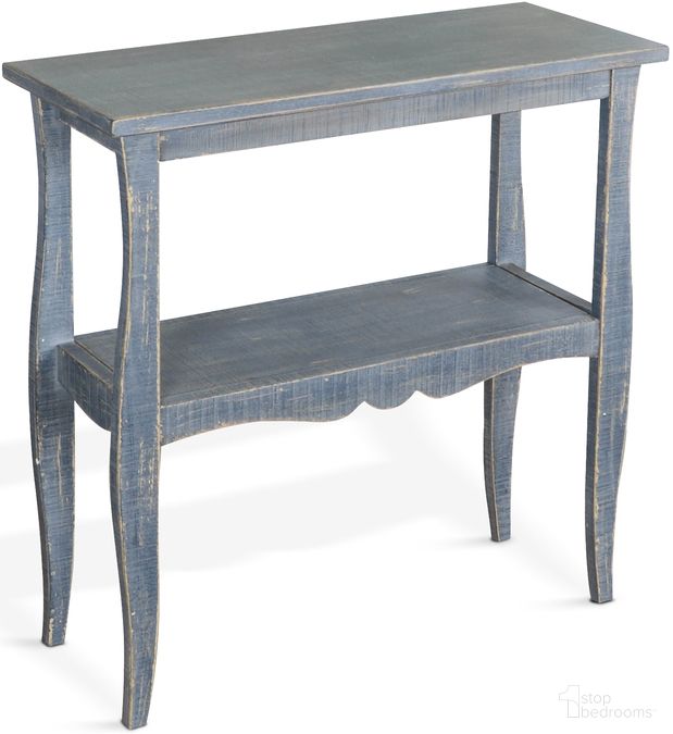 The appearance of Marina Side Table In Ocean Blue designed by Sunny Designs in the modern / contemporary interior design. This ocean blue piece of furniture was selected by 1StopBedrooms from Marina Collection to add a touch of cosiness and style into your home. Sku: 2083OB. Material: Solid Wood.